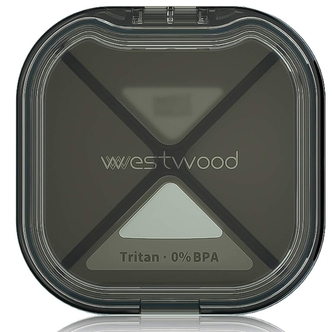 MOST ORIGINAL DESIGNM Pill Box Case with Moisture-Proof Design for Purse and Pockets, Well Packaged Pill Organizer to Hold Vitamins, Fish Oil, Supplements and Medication (Black) …