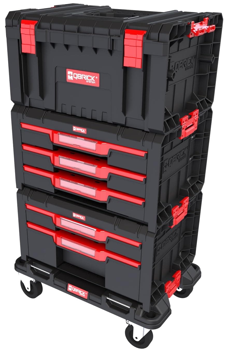 Qbrick Qbrick System Pro Drawer Workshop Set 2 – Complete Tool Set – High Mobility – Functional Design – Easy Access to Tools
