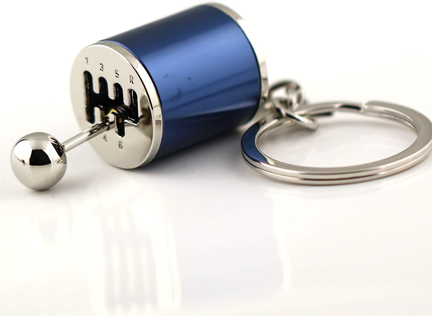 Creative Auto Part Model Gear Box Keychain Six-Speed Manual Transmission Shift Lever Keyring Key Chain Ring Keyrings Keyfob