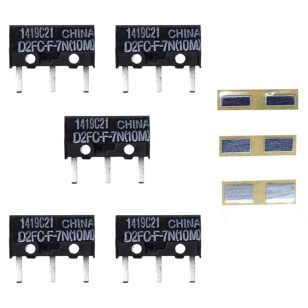 Micro Switch Microswitch Switches Replacement for Razer Logit Apple MS Mouse Qty 5 D2FC-F-7N(10M)