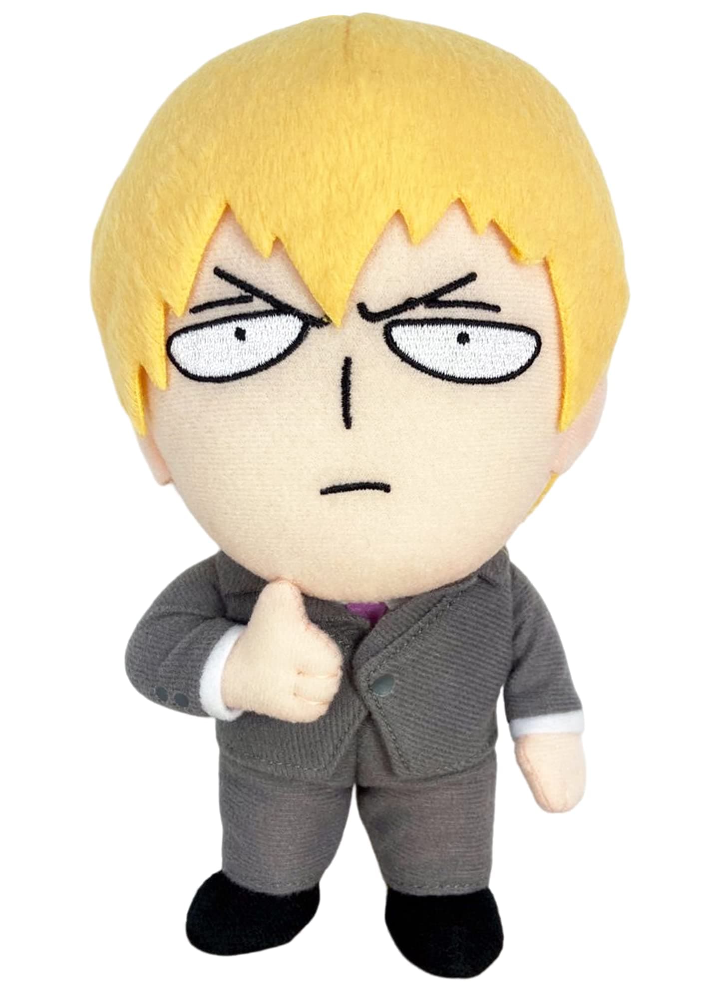 Great Eastern Entertainment Mob Psycho 100 - Arataka Plush 8'',Multi-colored
