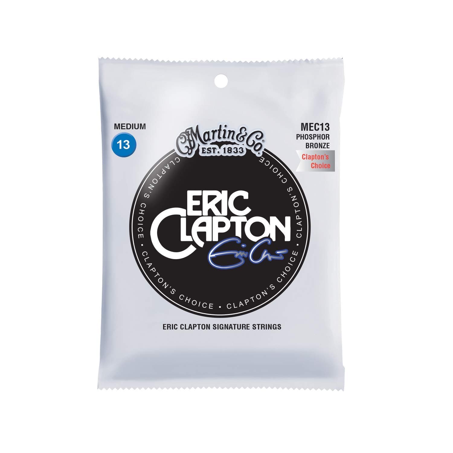 MEC13 Clapton's Choice Acoustic Guitar Strings - Phosphor Wound (Medium.013 - .056)