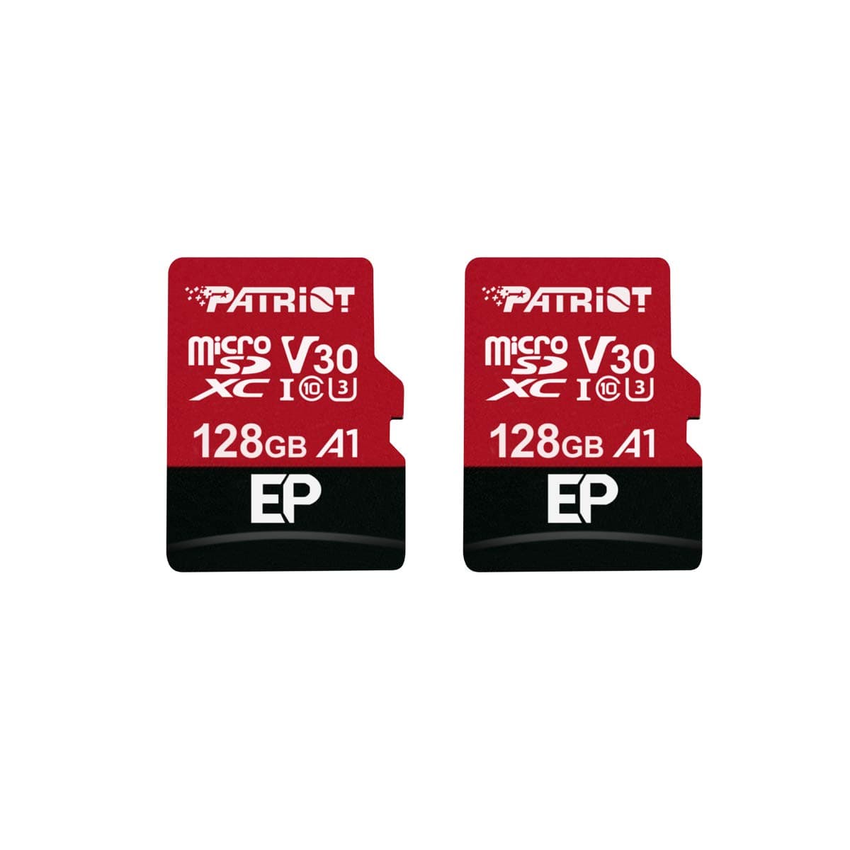 - Patriot Memory 128GB A1 / V30 Micro SD Card for Android Phones and Tablets, 4K Video Recording 2 Pack PEF128GEP31MCX2