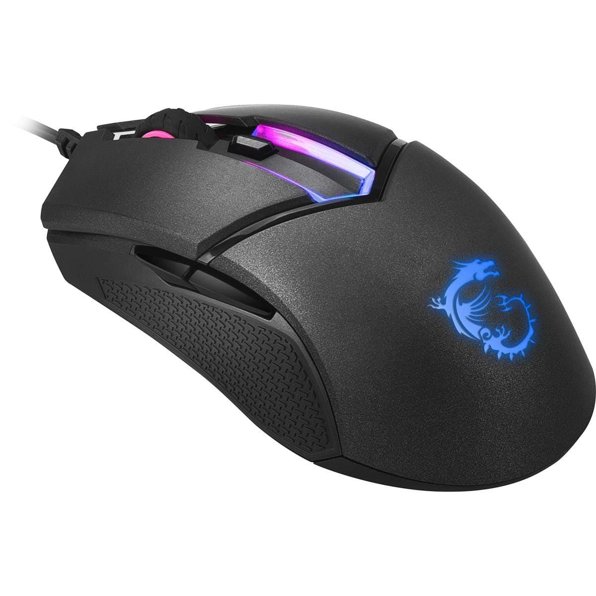 MSI CLUTCH GM30 Gaming Mouse - 6200 DPI Sensor, 6 Programmable button, Symmetrical, 2-Zone RGB, OMRON Switches, MSI Center