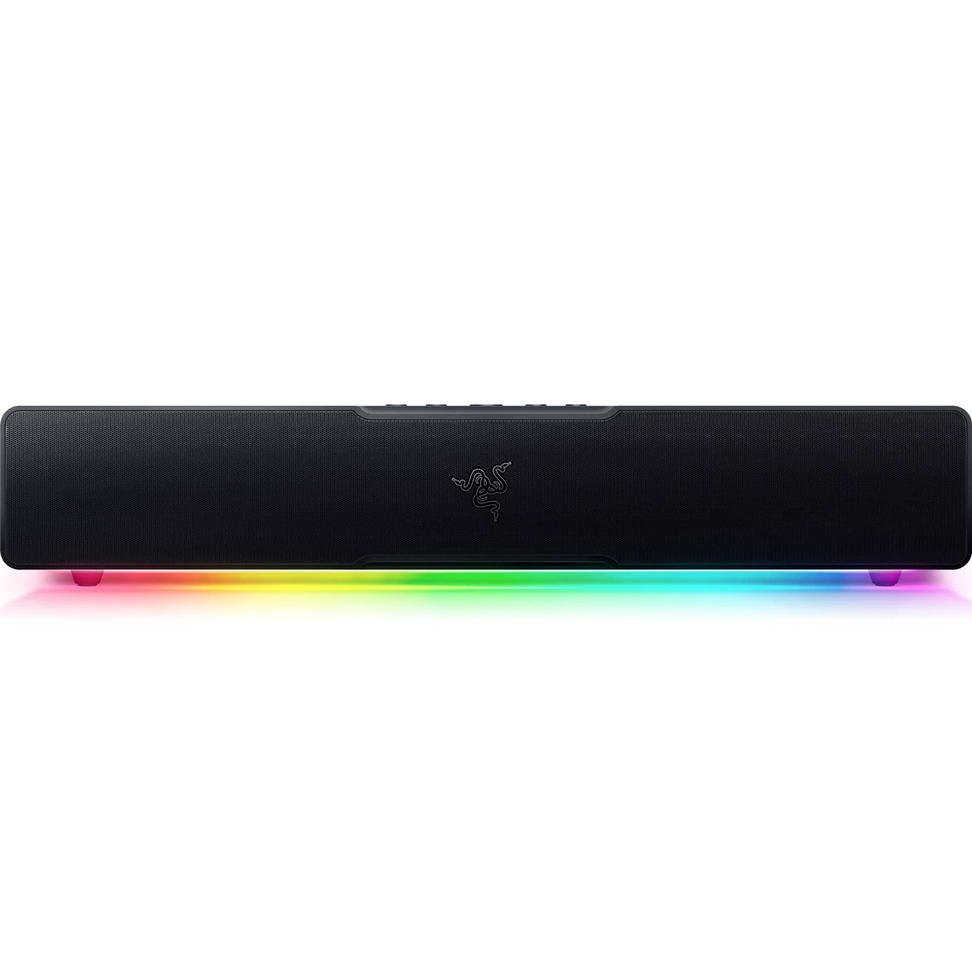 Leviathan V2 X - PC Gaming Soundbar (Full-Range Drivers, Compact Desktop Form Factor, USB Type C Power and Audio Delivery, Bluetooth 5.0) Black