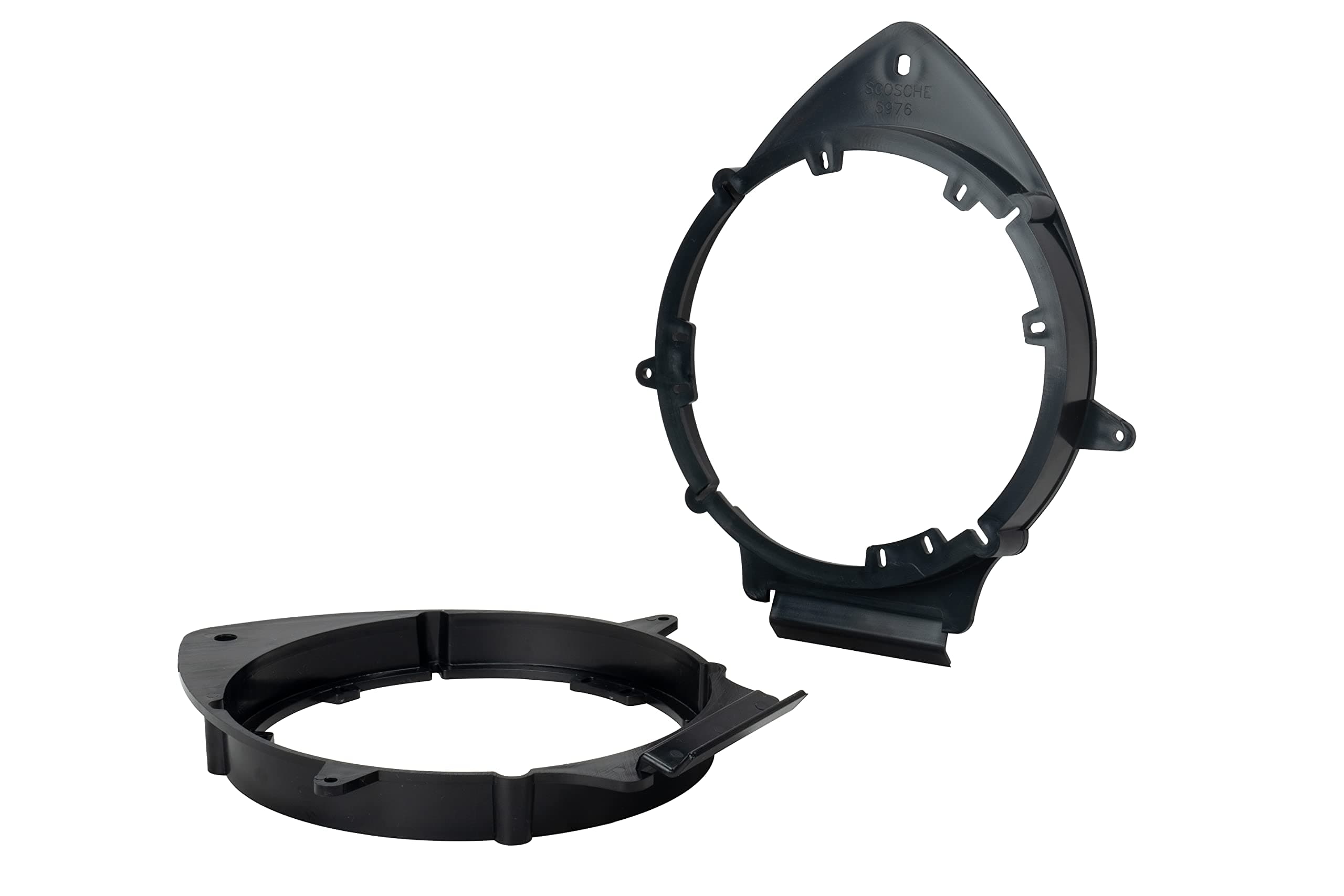 Scosche SAGMHR634 6.5”-6.75” Speaker Adapters Compatible with Select 2005-20 GM Vehicles - 6 1/2" to 6 3/4" Adapter Spacer for Car Door Speakers - Sold in Pairs - See Fit Guide in Image for Vehicles