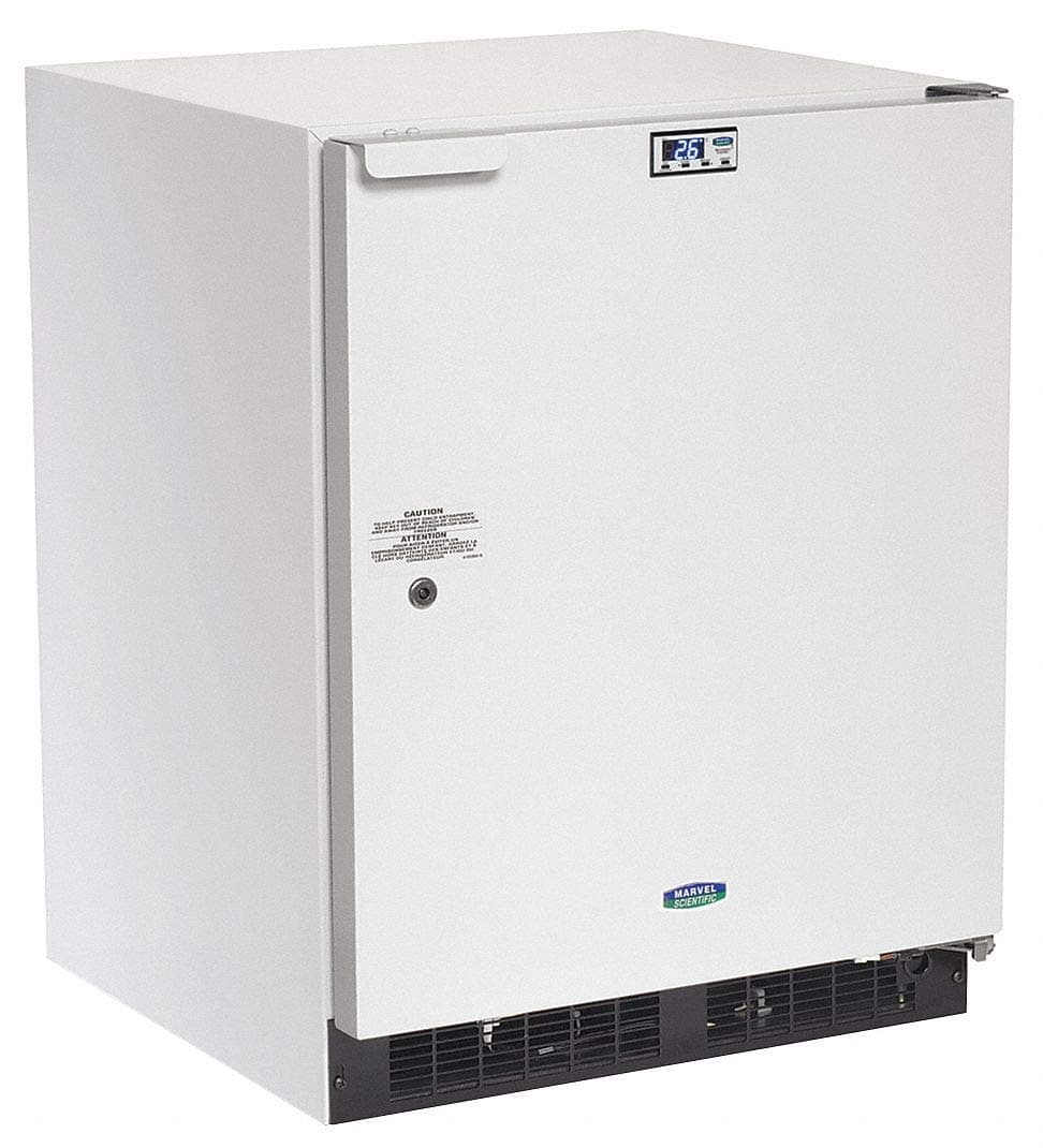 Under Counter Refrigerator, 4.6 cu. ft., White, Right
