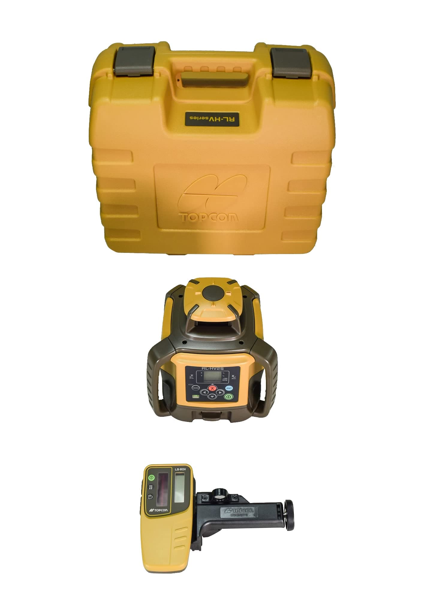 Topcon CLASS 1 2.4mW Laser RL-HV2S Self-Leveling Grade Laser Kit w/NiMH Battery
