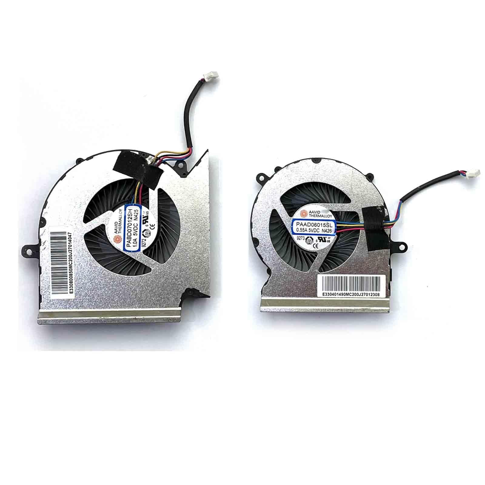 CPU+GPU Cooling Fan Compatible with MSI GL65 GE65 GP65 WE65 ‎GL65 PABD07012SH N425 PAAD06015SL N426 pair Fans