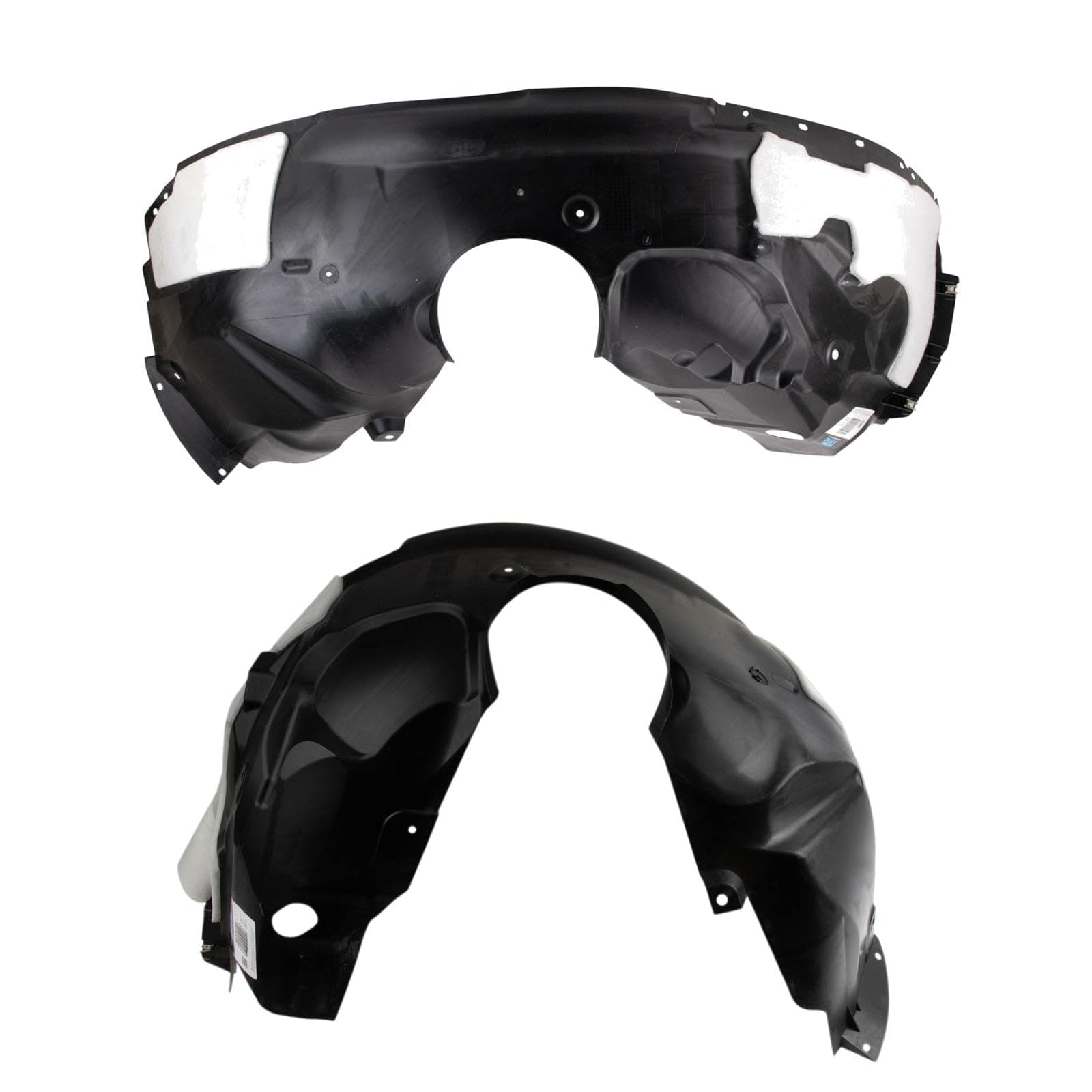 TRQ Front Inner Fender Liner Set Compatible with 2017-2018 Ford Edge FO1248192 FO1249195