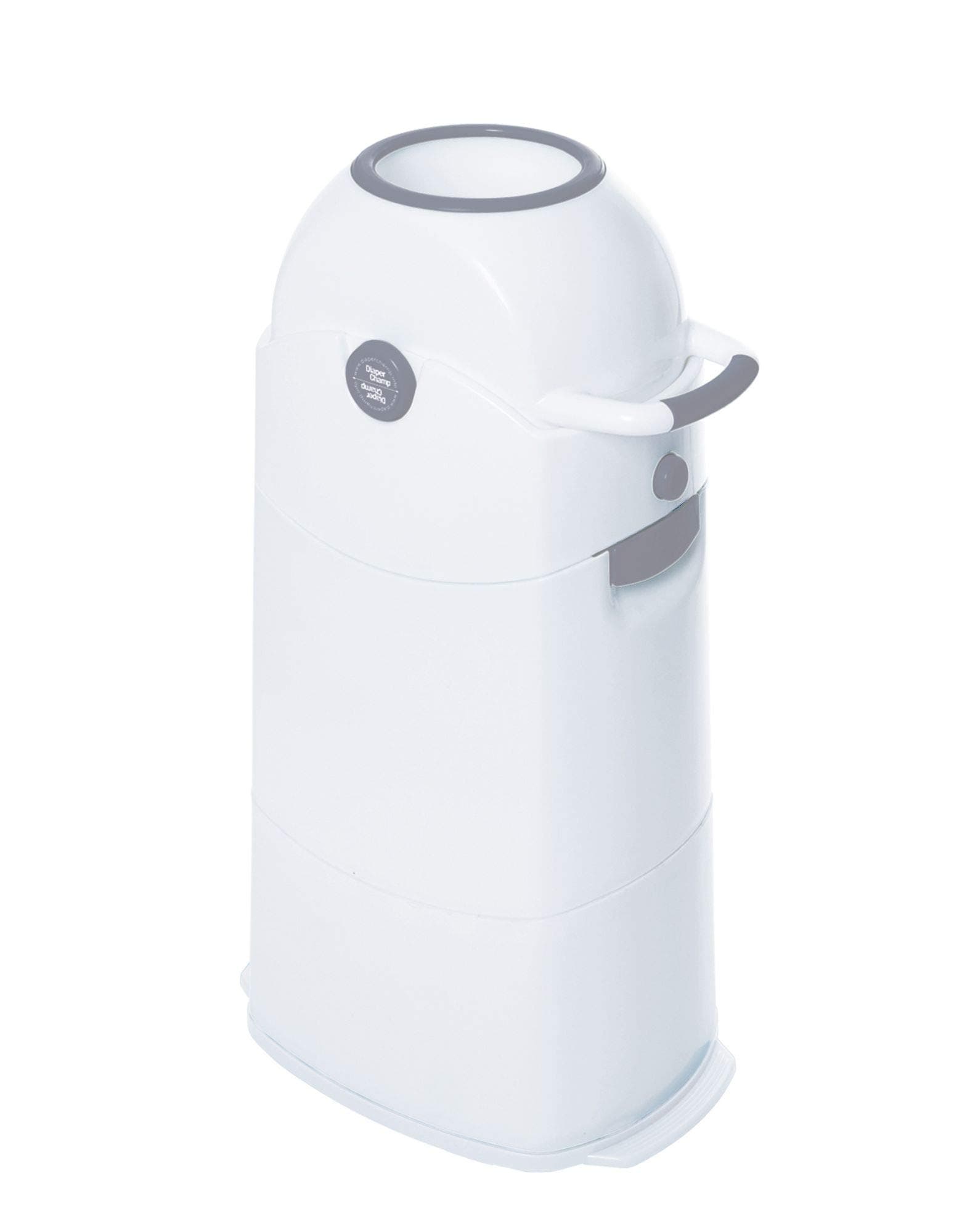 Diaper Champ Odour-Proof Nappy Bin Medium Silver for Standard Rubbish Bags