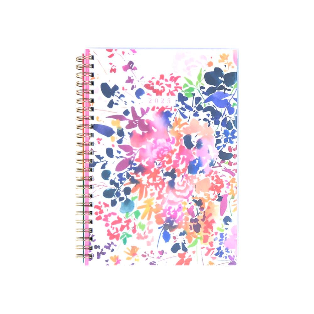 Organized by Happy Planner Dated 12-Month Planner, Jan.–Dec. 2025 Daily, Weekly, and Monthly Planner, Small Size, Dashboard Layout, Serene Garden, 72 Pages, 12 Dividers, 2 Sticker Sheets, 6" x 8.5"