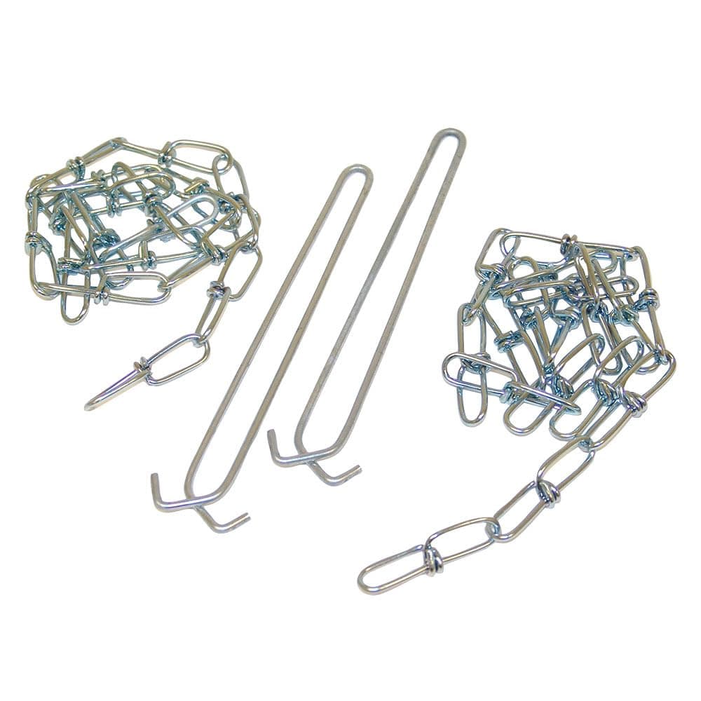 Lithonia Lighting 36-Inch Hanging Chain Kit for Ceiling Light Fixtures, 2 Chains & 2 Hooks for LED Strip Lights and High Bays, Supports 35–40 lb, Indoor Warehouse or Garage Light Fixture Suspension