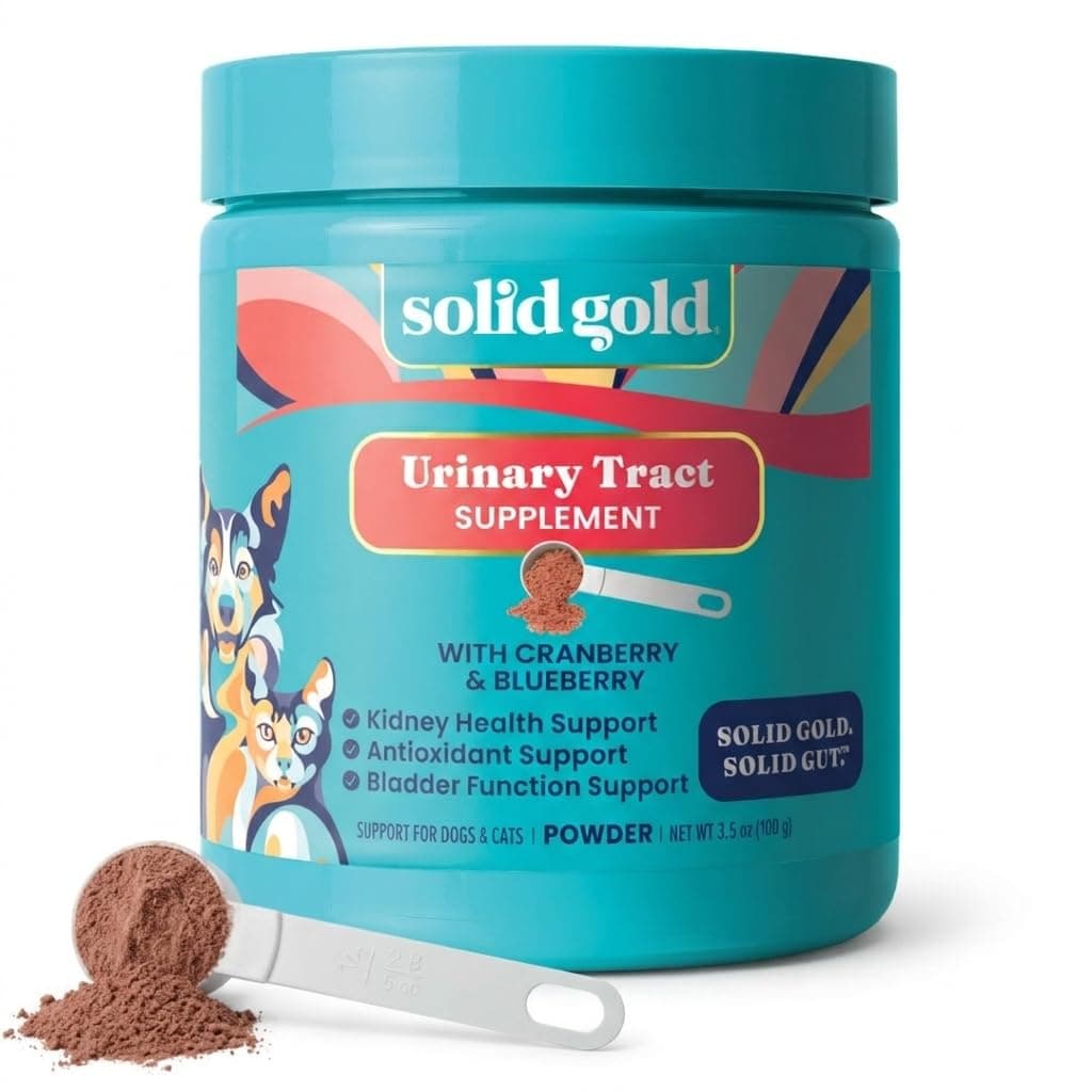 Solid Gold Cranberry Supplement - Berry Balance UTI + Bladder + Kidney Support for Cats & Dogs w/Antioxidants - Cranberry Powder