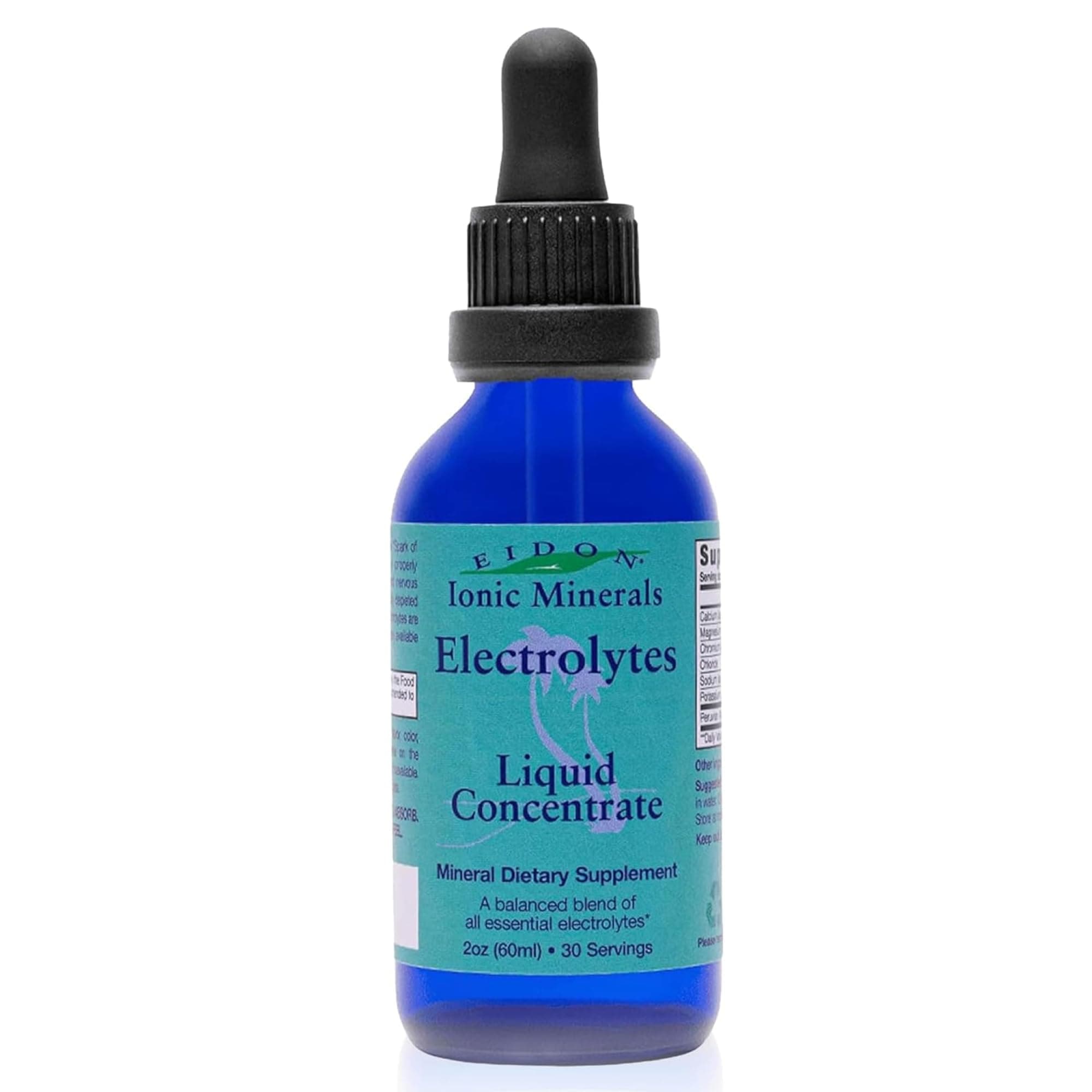 Eidon Liquid Electrolytes - Liquid Electrolyte Drops, Ionic Mineral Supplement to Add to Water, Balances Electrolyte Equilibrium, Sugar Free Unsweetened Hydration for Men & Women - 2 oz