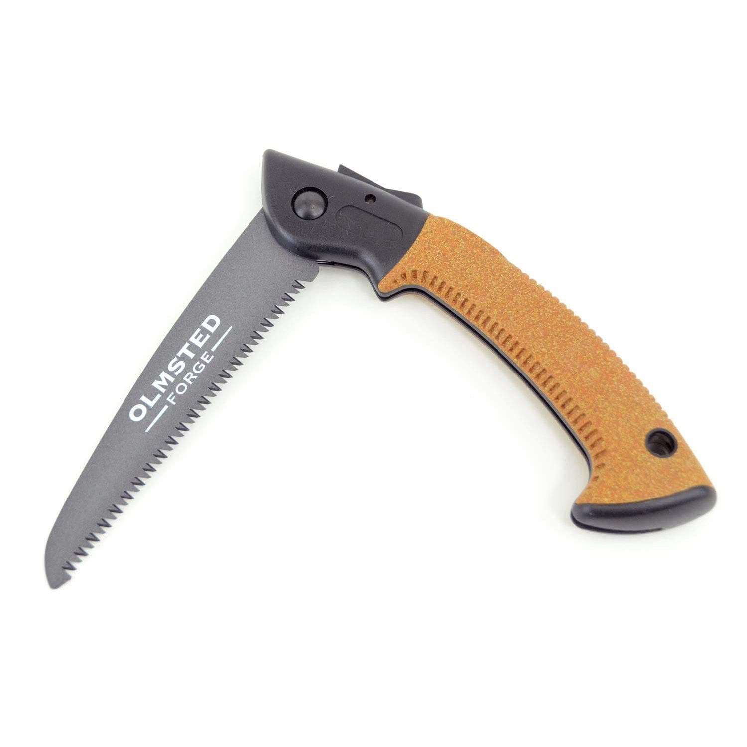 Hand Saw with 7 Inch Folding Blade and Push Button Lock - Portable Saw for Camping, Hiking, Hunting, Pruning, Tree Trimming, Cutting Branches