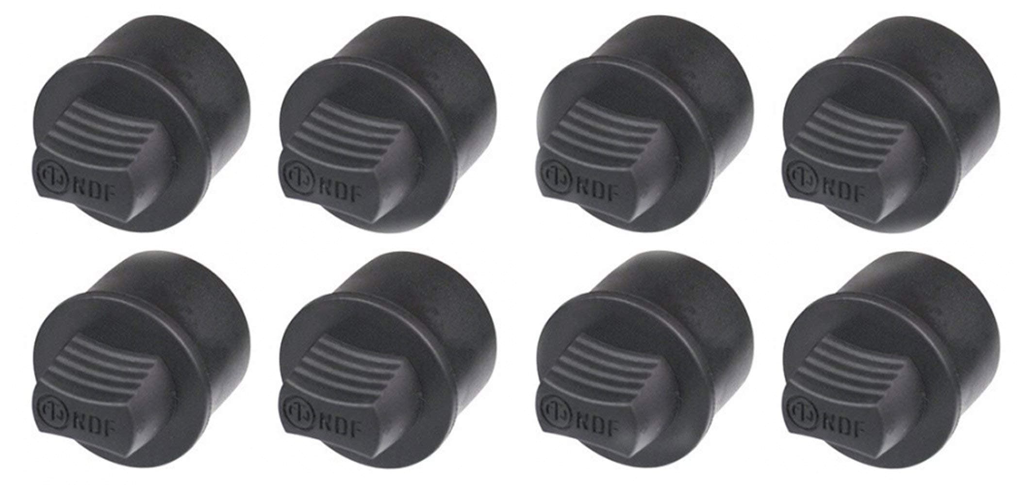 (8 Pack) Neutrik Model NDF Dummy Plug for Female XLR Receptacles. in Black