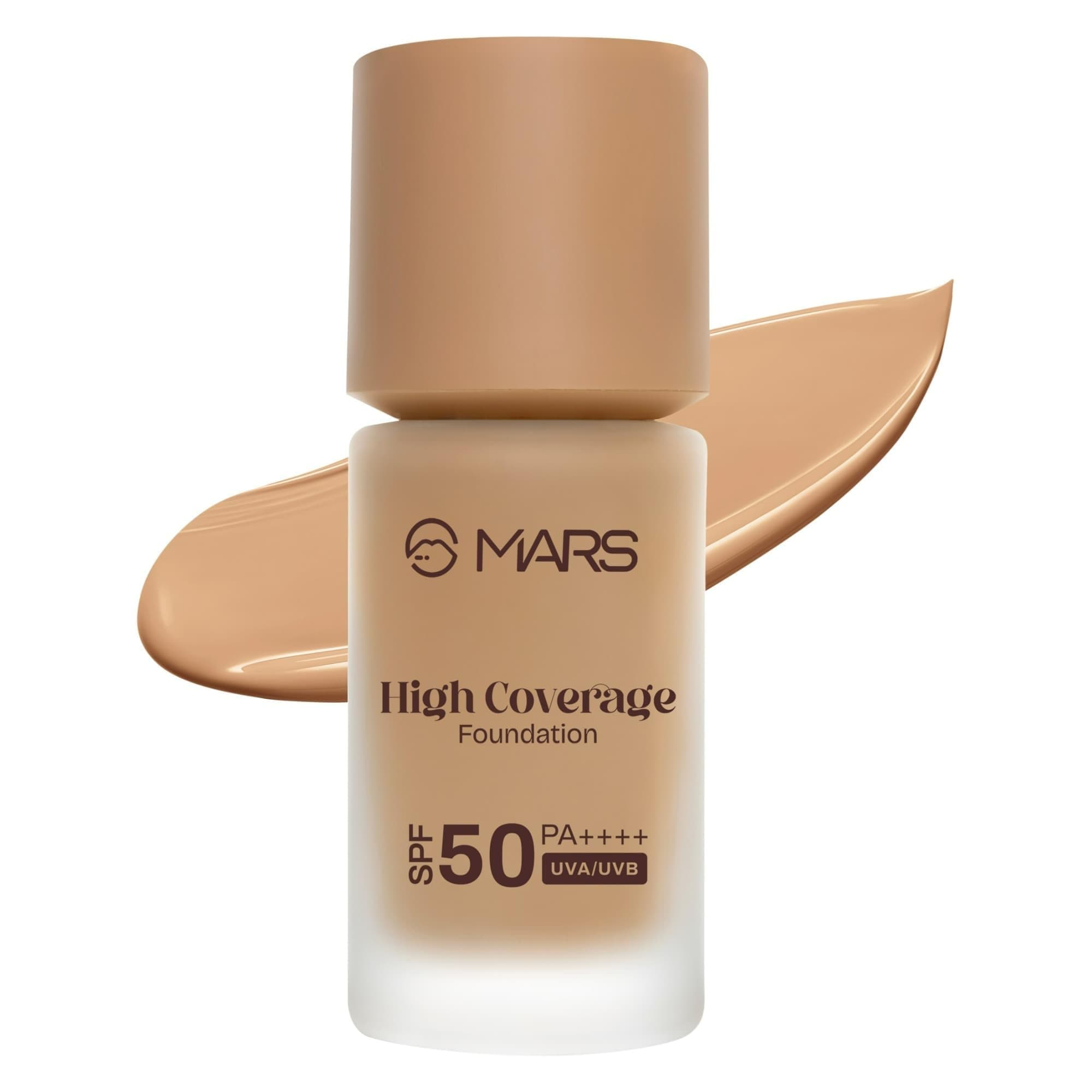 SPF50 PA++++ High Coverage Foundation (40ml) | Blemish Free & Blendable Makeup | All Skin Type | IN-VIVO Tested with 5 Star UVA+UVB Protection Boots Rating (SHADE-07)