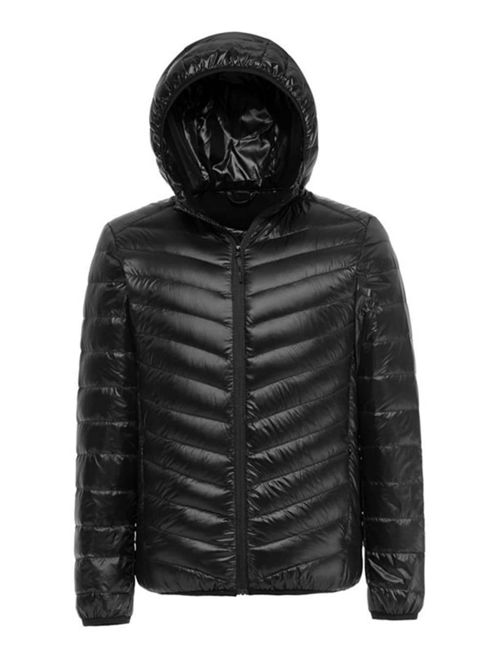 Men's Ultralight Packable Hooded Down Jacket Puffer Down Coats