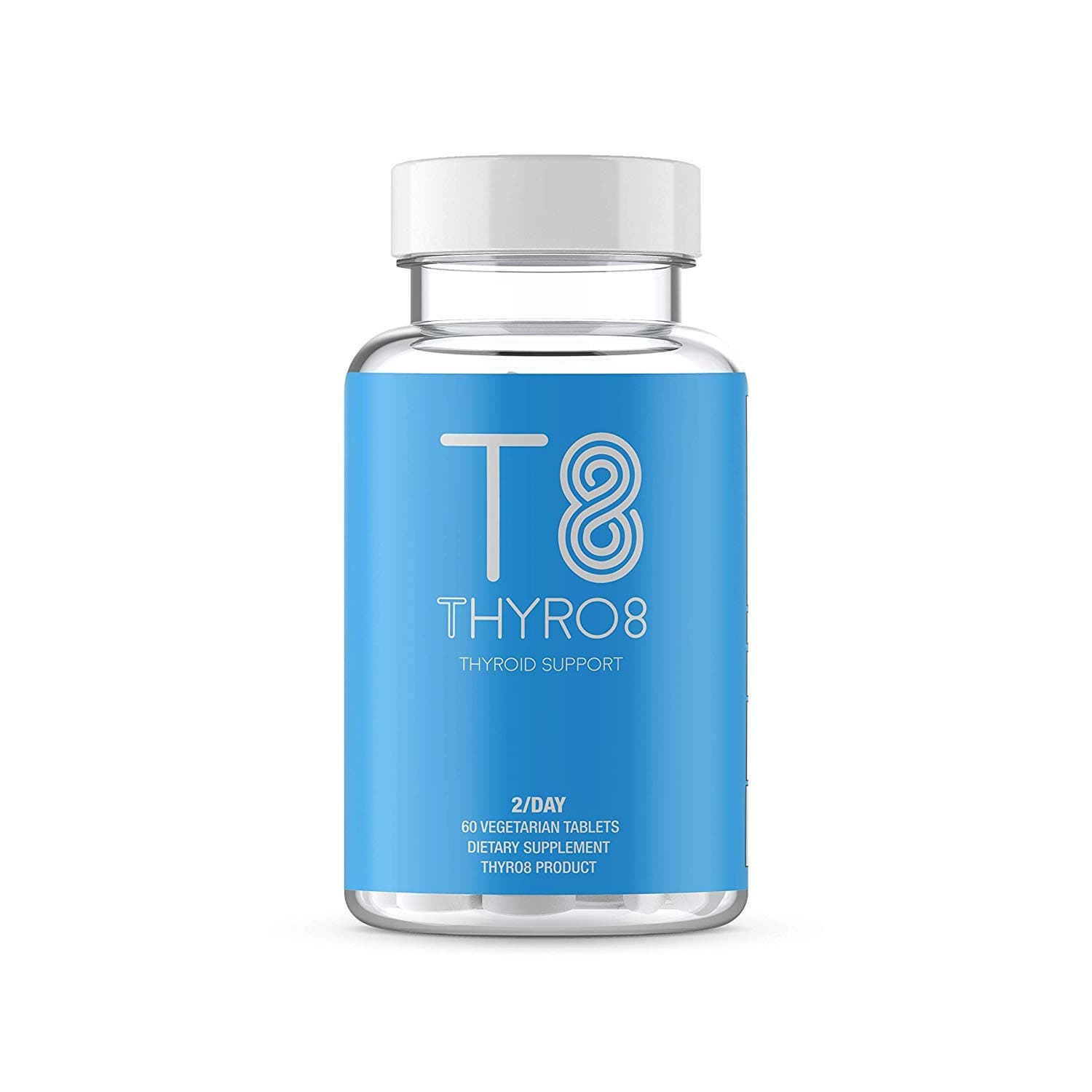 Thyroid Support Supplement Thyro8 T8 With Iodine - Natural Feel Better Formula For Improved Focus & Better Energy - 60 Pills