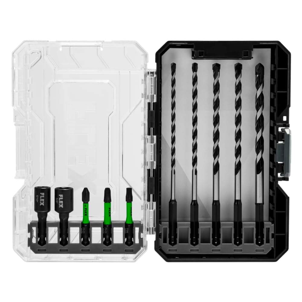 FLEX STACK PACK 10-Piece Carbide Tipped Multi-Construction Drill and Drive Bit Set - FAM10601-10