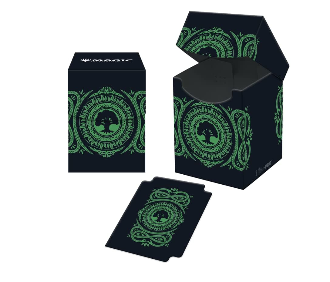 Ultra Pro - Magic: The Gathering Mana 7 Forest Deck Box 100+ - Protect Your Cards While On The Go, and Always Be Ready for Battle Against Friends or Enemies with A Stylish Full-Color Deck Box