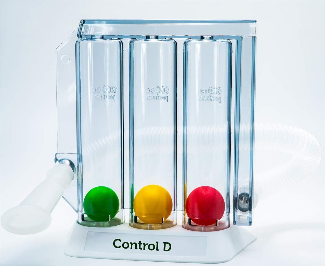 Spirometer 3 Ball Lung Exerciser, Hygenic, Washable Respiratory Exerciser Respirometer,Pack of 1,Multicolor