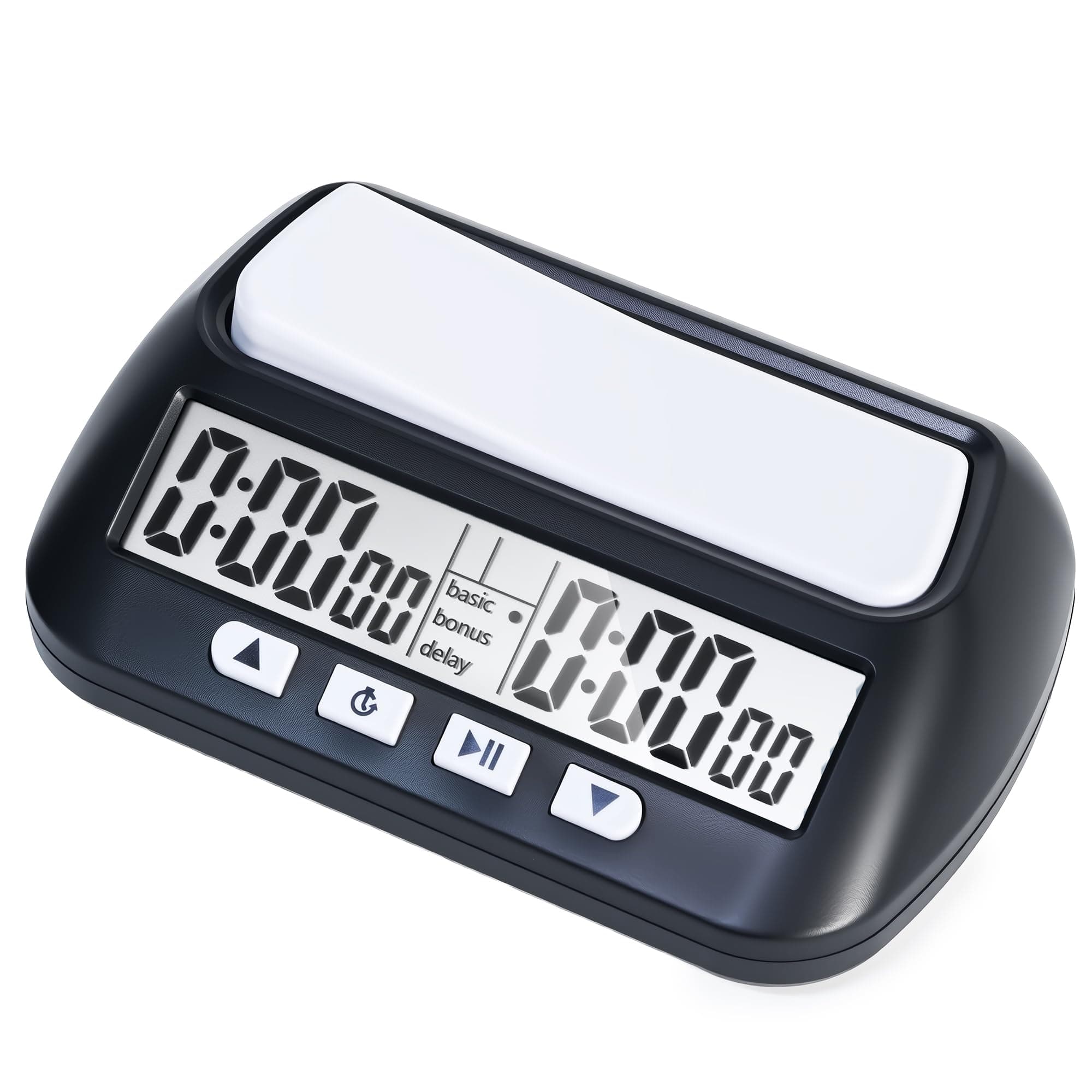 Multifunctional Chess Clock, Professional Electronic Chess Timer, Portable Digital Chess Clock for Chinese Chess International Chess Board Go Game Gobang (Black)