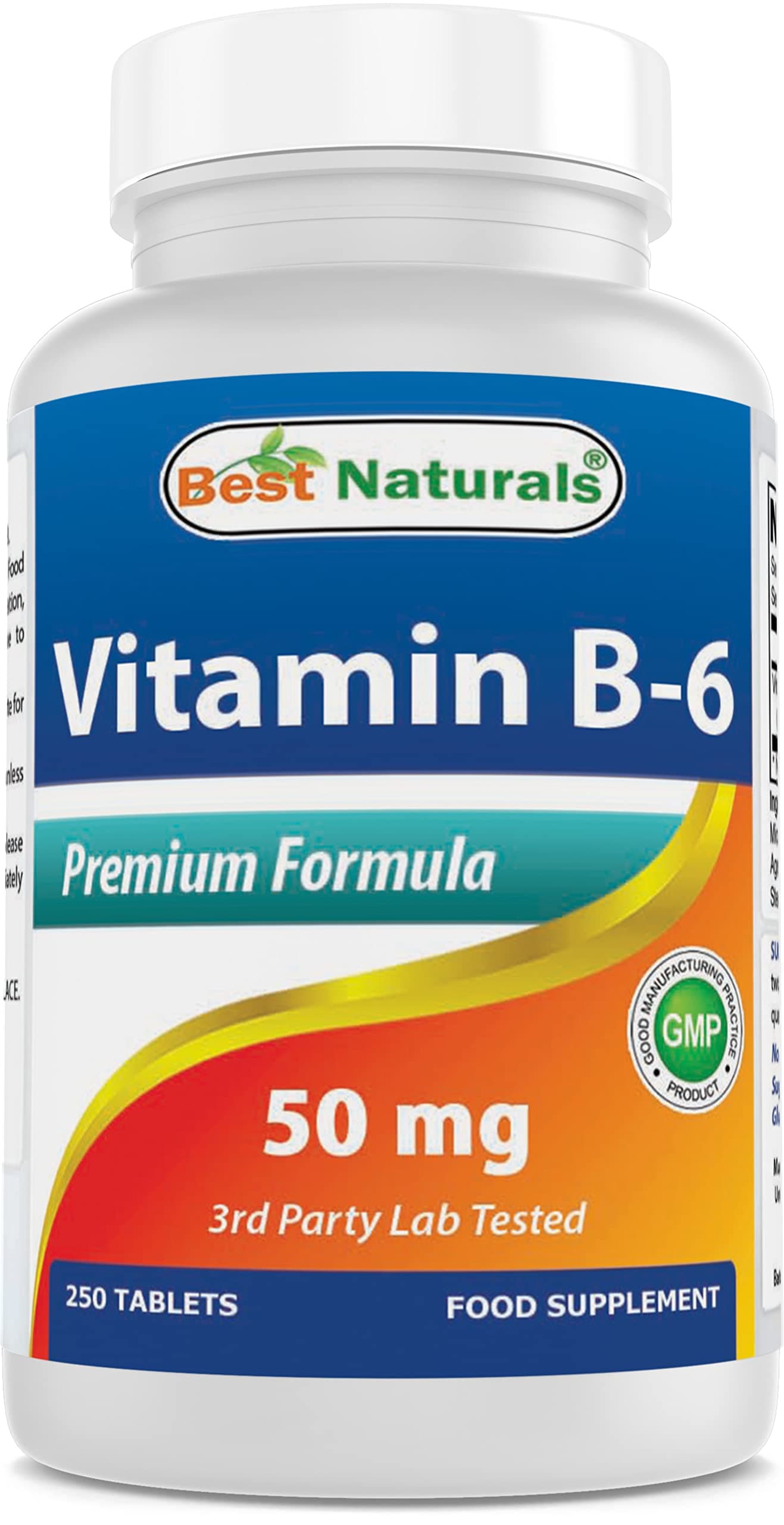 Vitamin B6 50 mg 250 Tablets