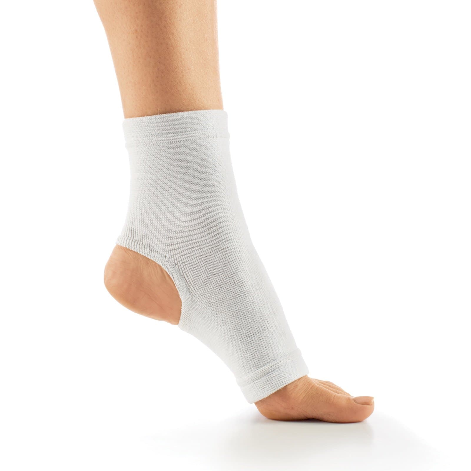 Cozy Support White Ankle Sleeve, White, Size S/M