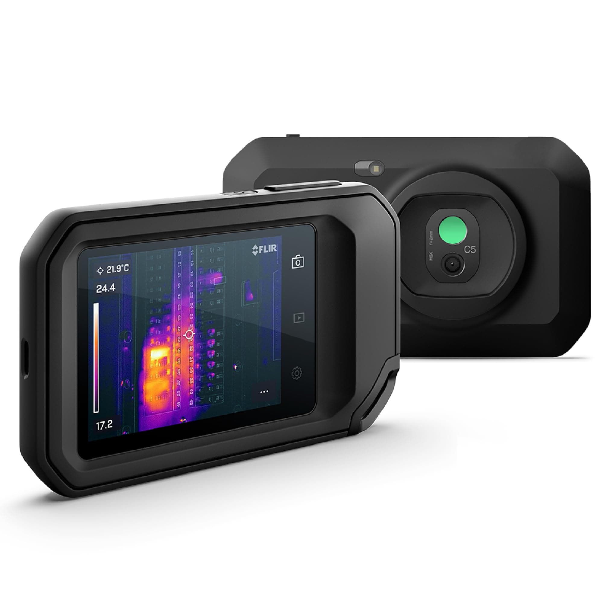 C5 Compact Thermal Imaging Camera with Wifi: High Resolution Infrared Imager for Inspection, Electrical/Mechanical, Building, and HVAC Applications