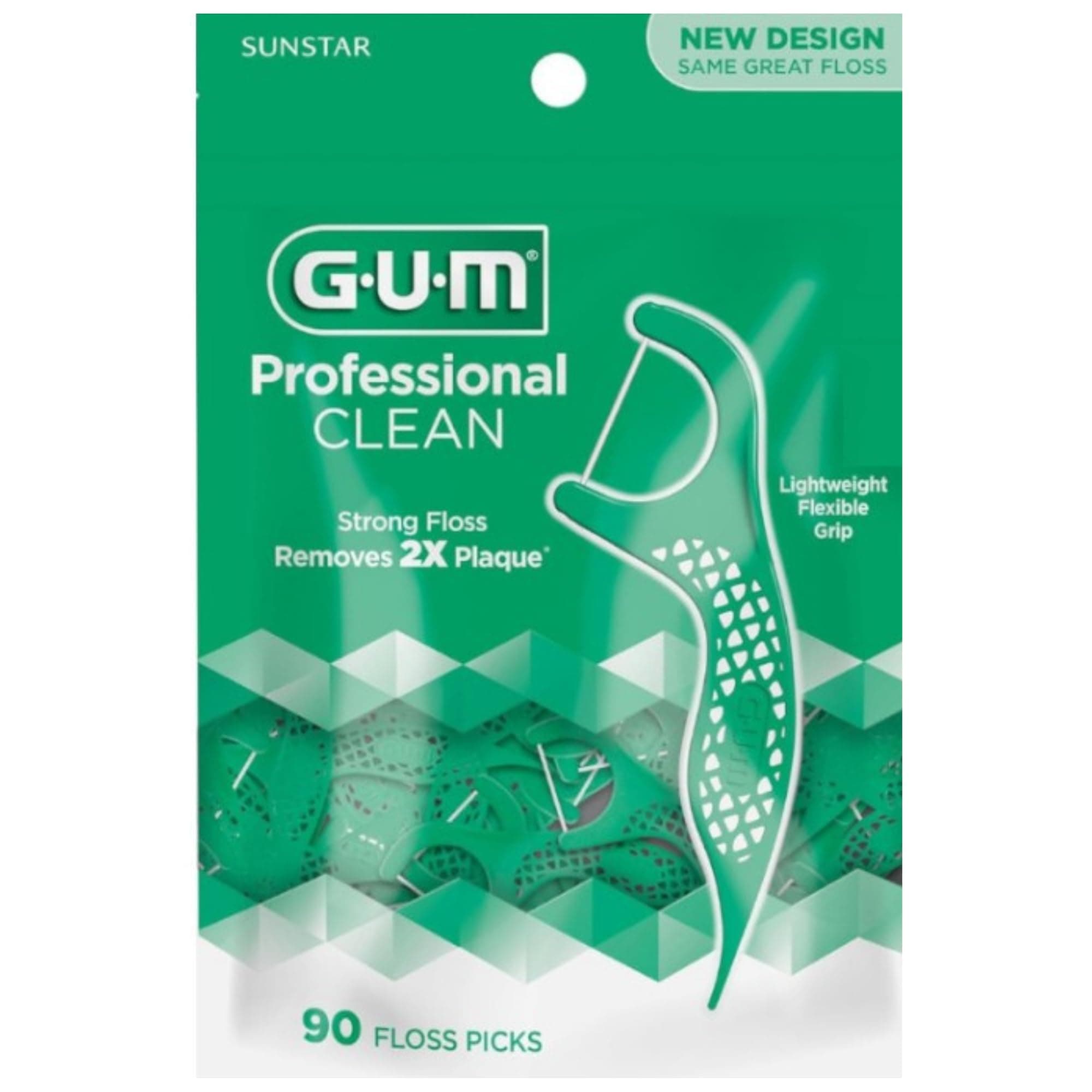 G-U-M Professional Clean Flossers, Mint 90 ea (PACK OF 3)