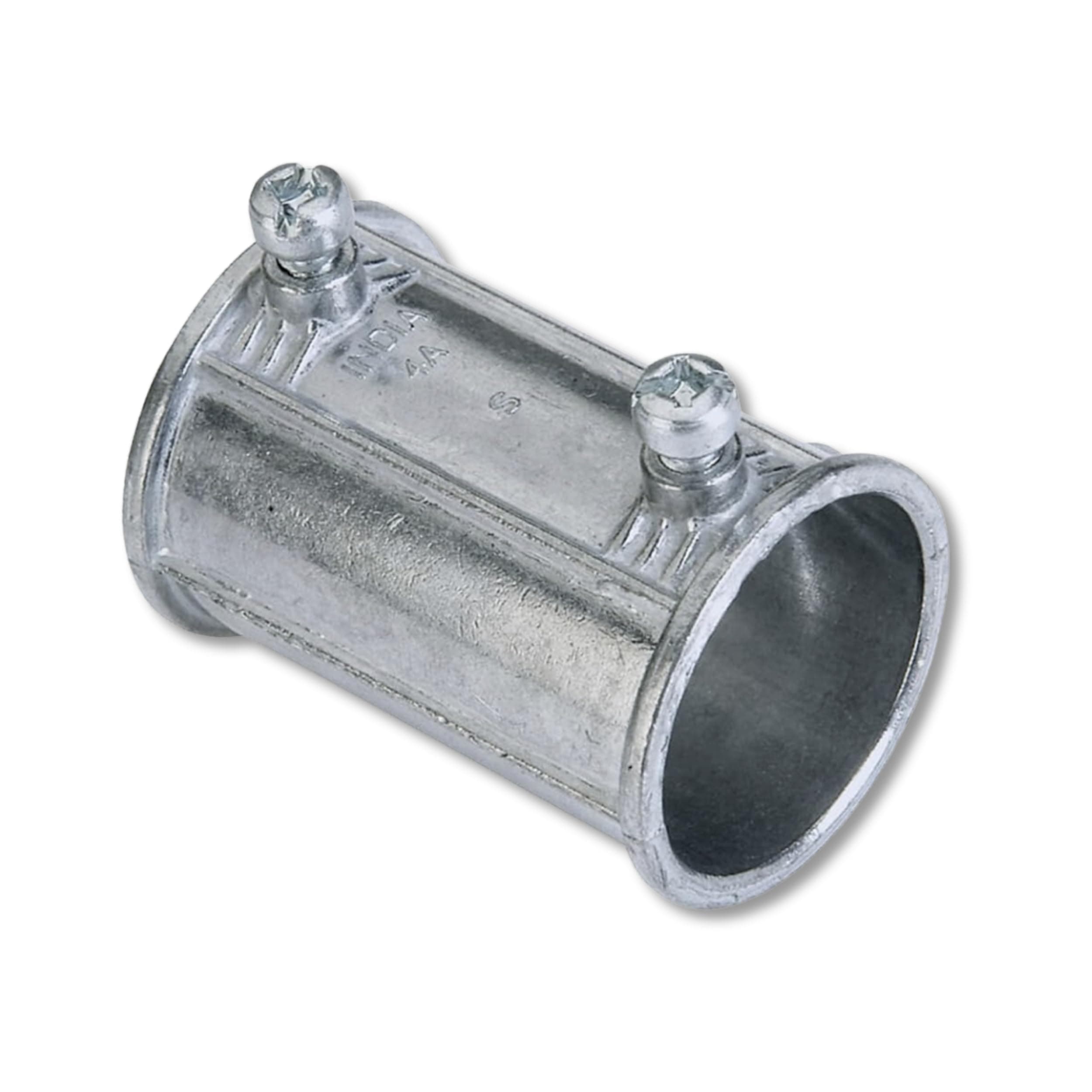 Sigma Electric Engineered Solutions ProConnex TC-511 EMT Set Screw Coupling 1/2-Inch Conduit Fitting, 50-Pack, Gray, 50 Count