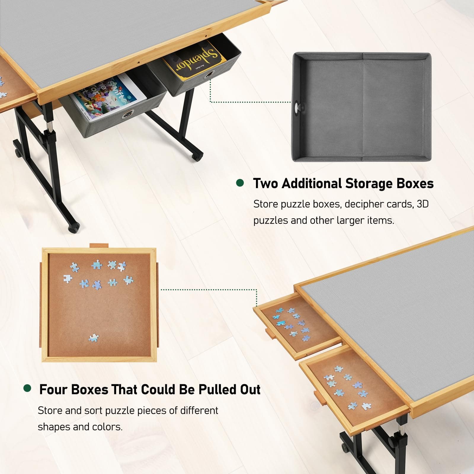 ALL4JIG 1500 Pieces Adjustable Puzzle Board