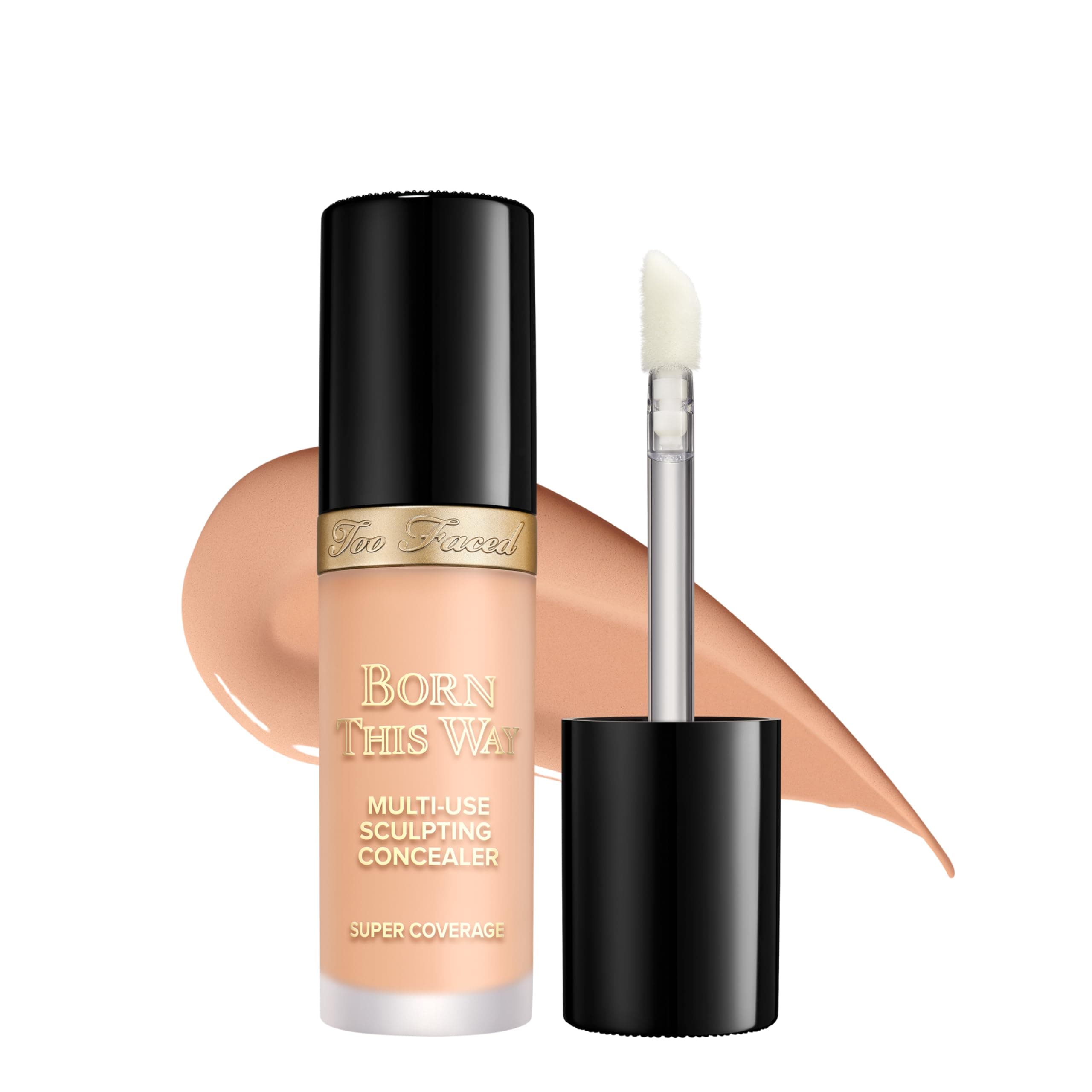 Too Faced Born This Way Super Coverage Multi-Use Concealer | Full Coverage, Non-Comedogenic, Oil Free + Long Lasting Concealer | Hyaluronic Acid, Coconut Water + Alpine Rose