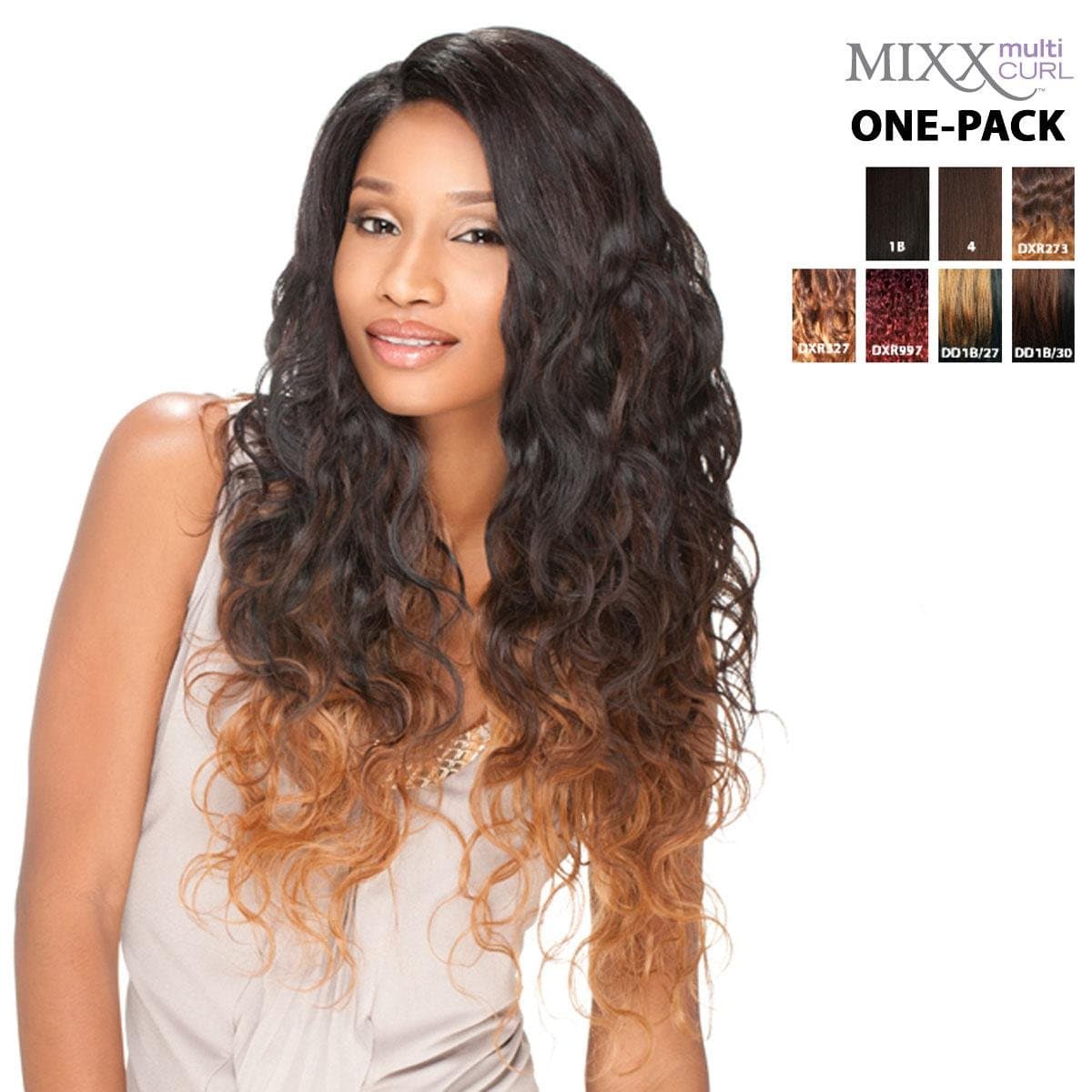 [4 Wefts Complete Set] Sensationnel Too Bundle Mixx - PERUVIAN - Human Hair Blend Weave (One Pack Complete) (2 (darkbrown))