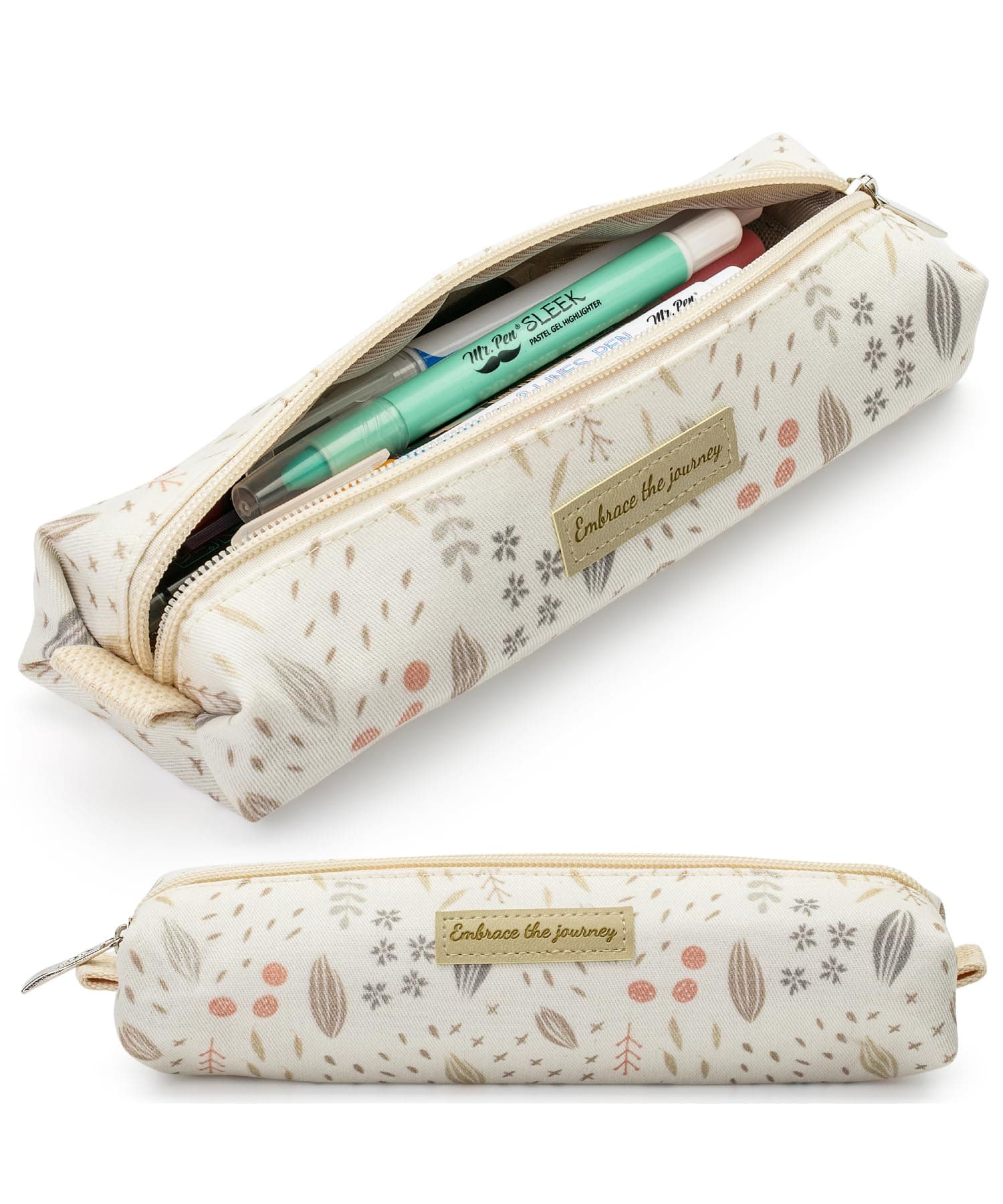 Mr. Pen- Cute Pencil Case Pouch, Boho Design, Multipurpose Canvas Bible Pencil Pouch