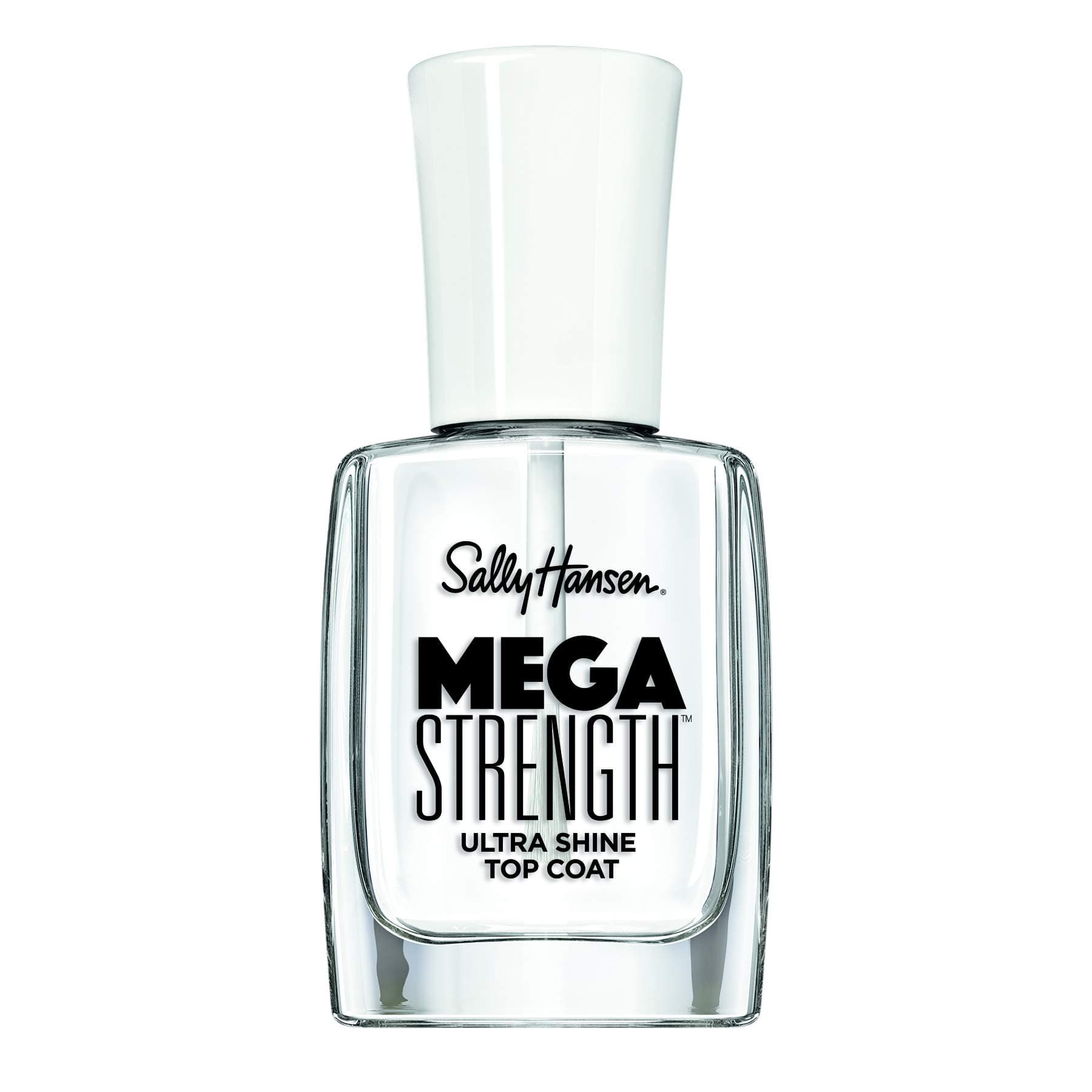 Mega Strength, Top Coat, 0.4 Fl Oz (Pack of 1)