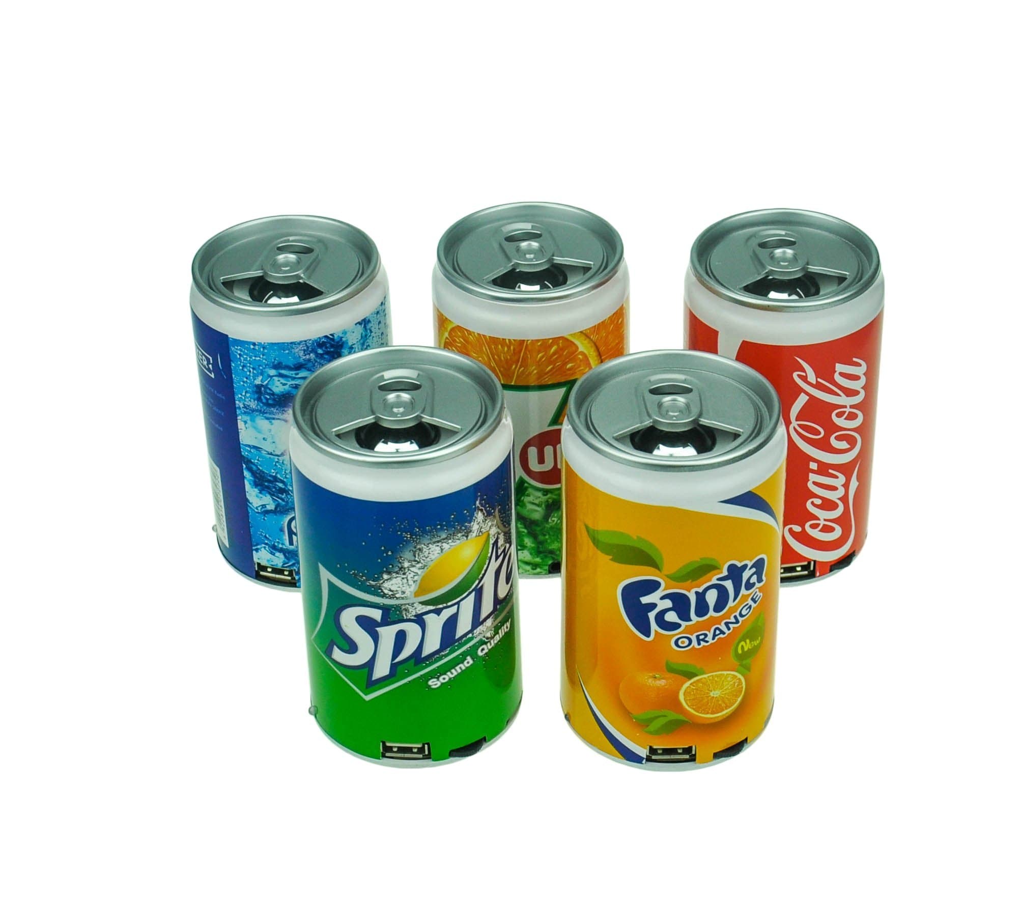 Coca-Cola Can Mini Audio Stereo/MP3 Player Speaker with USB Recharge