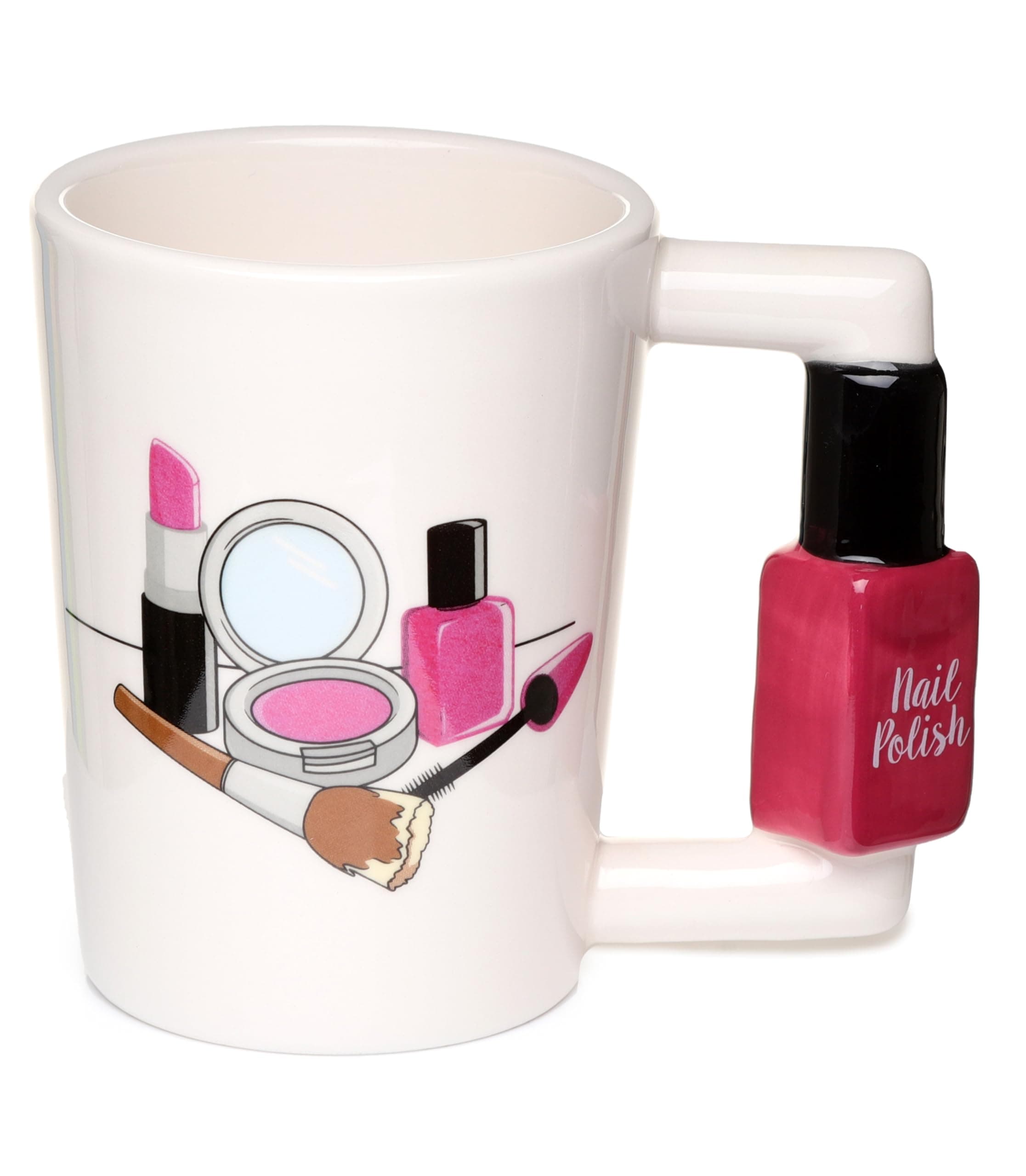 Puckator Nail Varnish Ceramic Shaped Handle Tea Coffee Mug