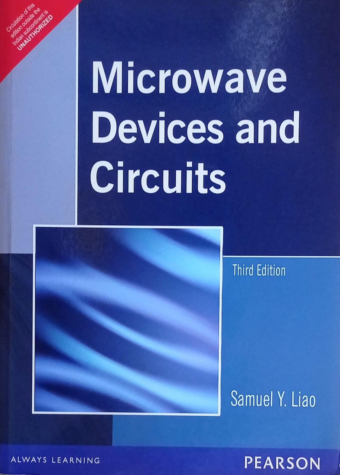 Microwave Devices and Circuits By Samuel Y Liao SECOND HAND BOOK NVB++++
