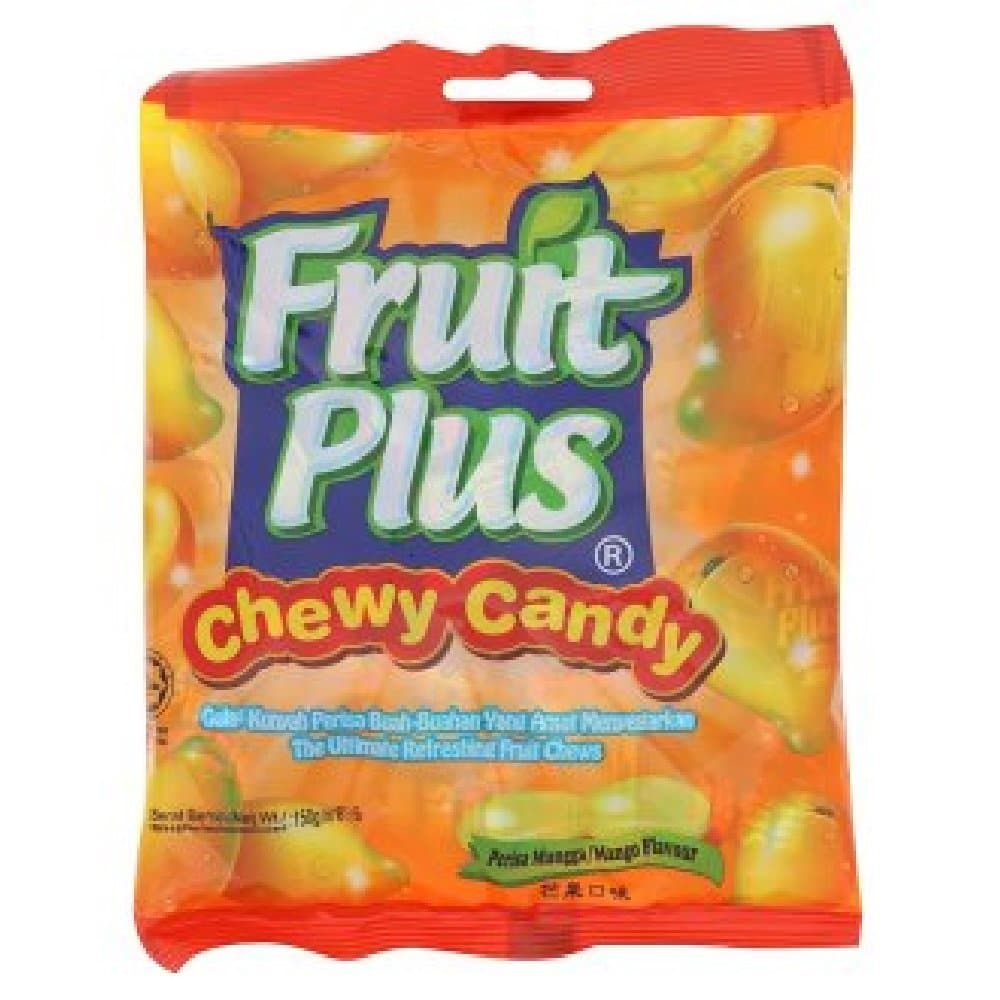 Fruit Plus Chewy Candy 150g (Mango Flavour, 9 Packs)