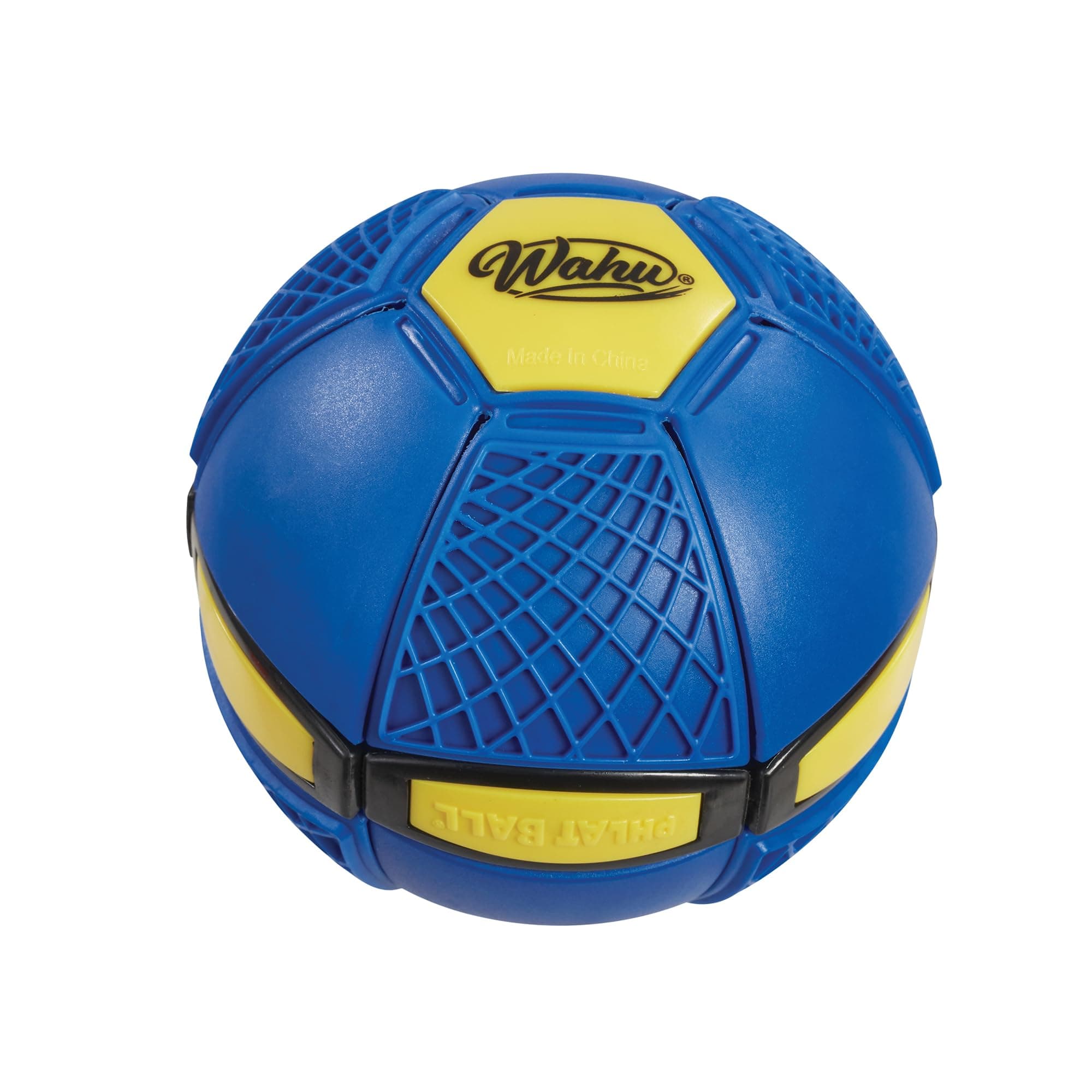 Phlat Ball Junior Blue - Throw A Disc Catch A Ball - Time Delay Transformation Flying Toy