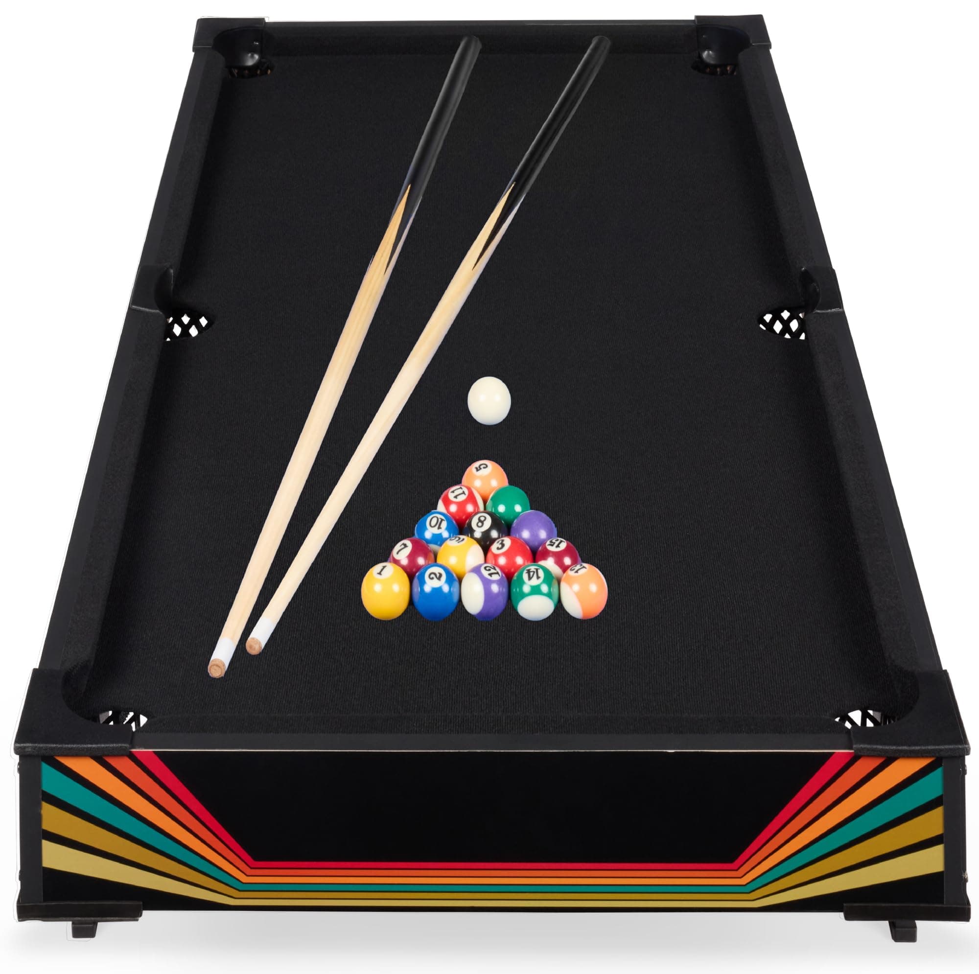 Best Choice Products 40in Tabletop Billiard Table, Pool Arcade Game Table for Living Room, Game Room w/ 2 Cue Sticks, Ball Set, Storage Bag