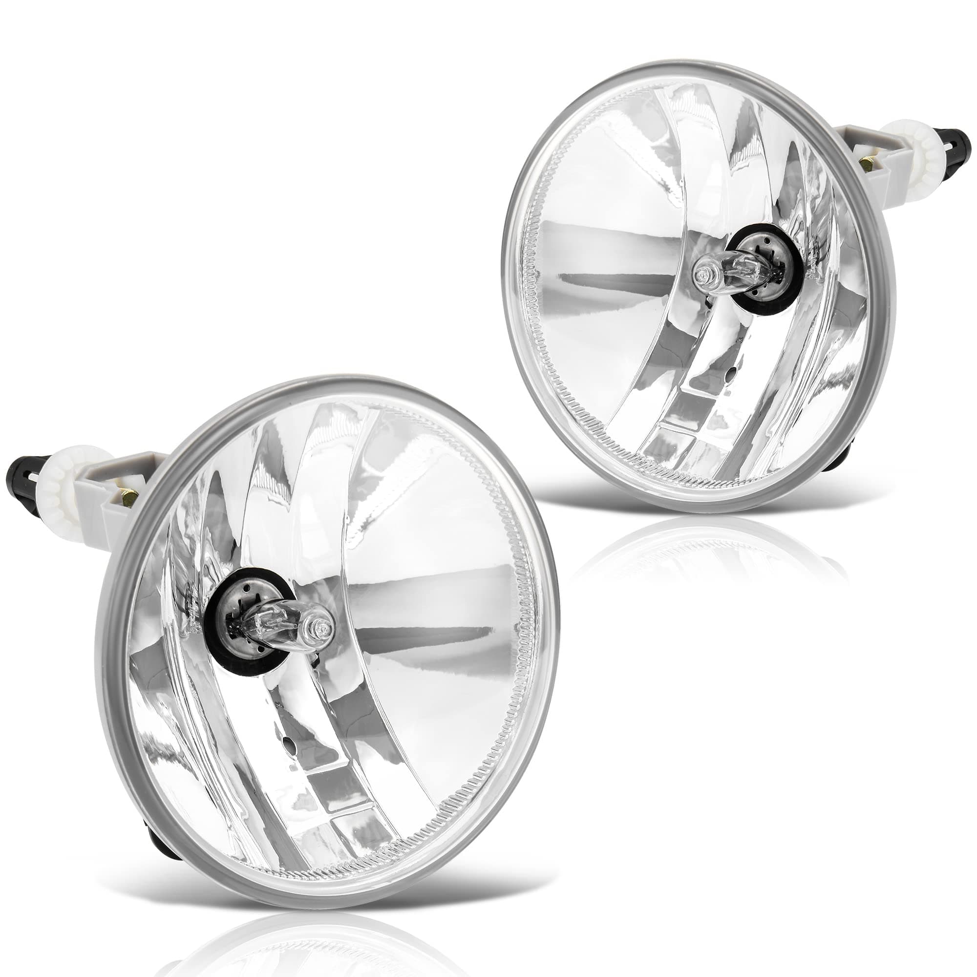 AUTOSAVER88 Fog Lights Compatible with 2007-2014 Chevy Suburban Tahoe GMC Yukon, 07-13 Avalanche, 10-13 Camaro 15-19 Colorado 15-17 Silverado, 14-16 Sierra Ford Escape Fog Light with Bulbs (Clear)