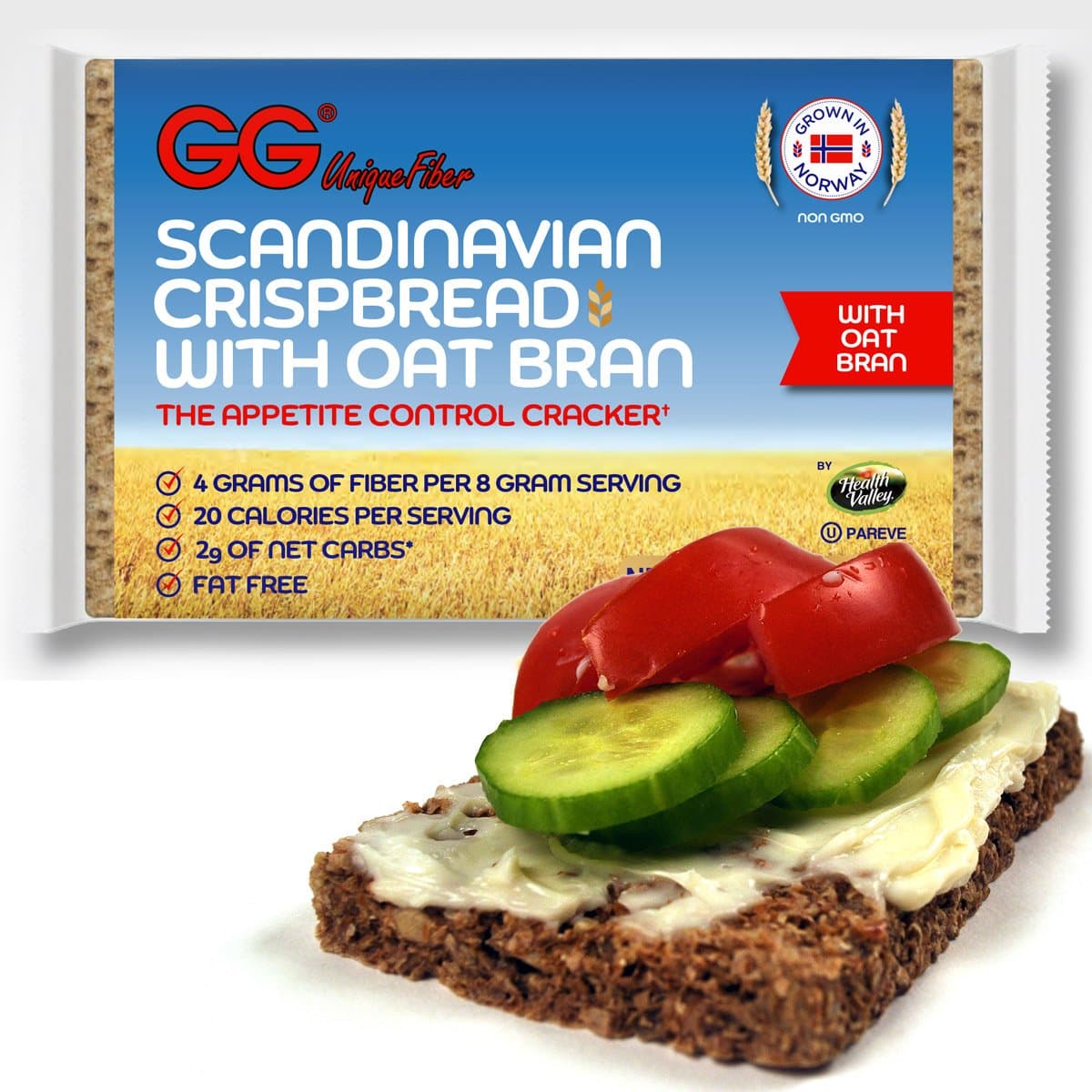 GG Bran Crispbread with Oat Bran - 60 Pack