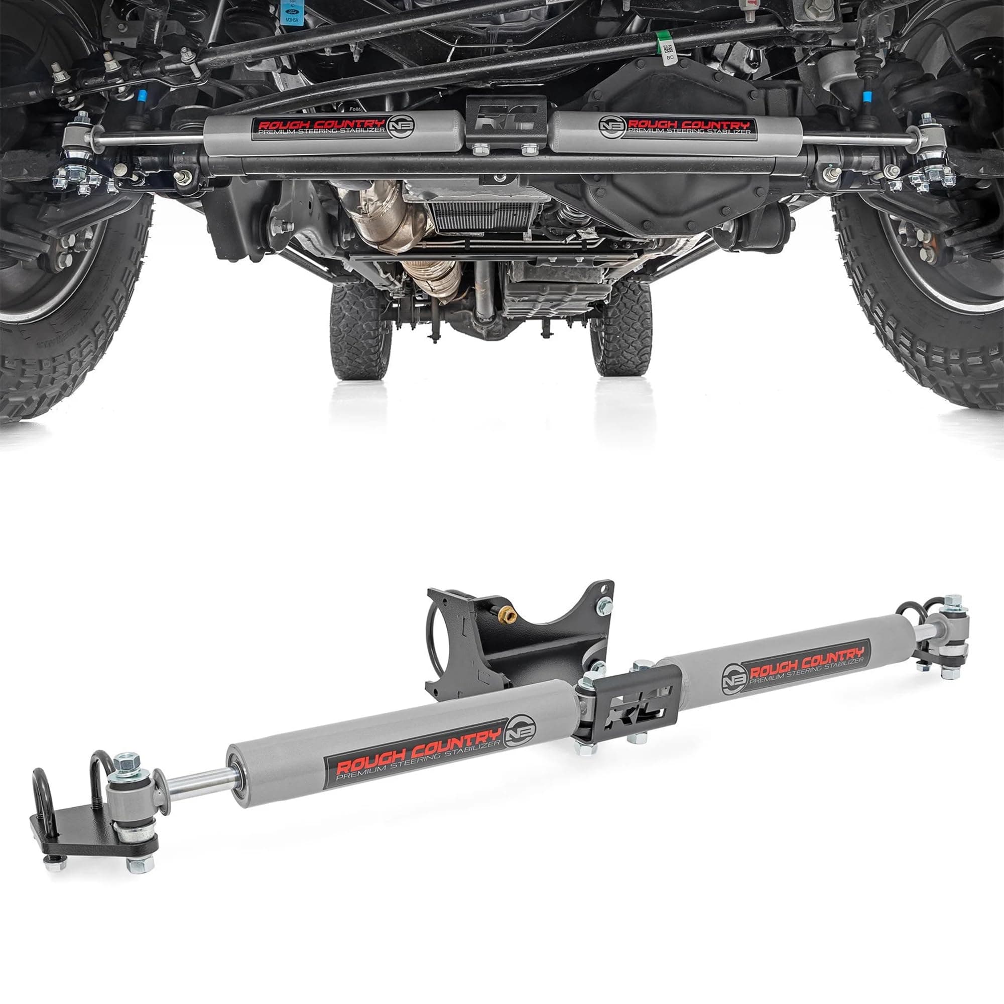 Rough Country 8749130 Steering Stabilizer