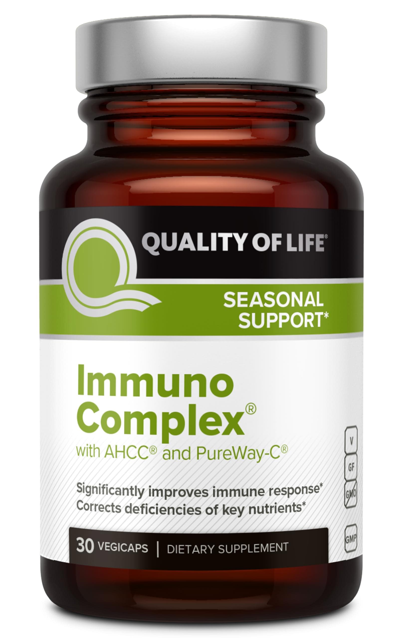 Immuno Complex – Includes AHCC Mushroom Extract, Vitamin C, Vitamin D3, Copper, Zinc