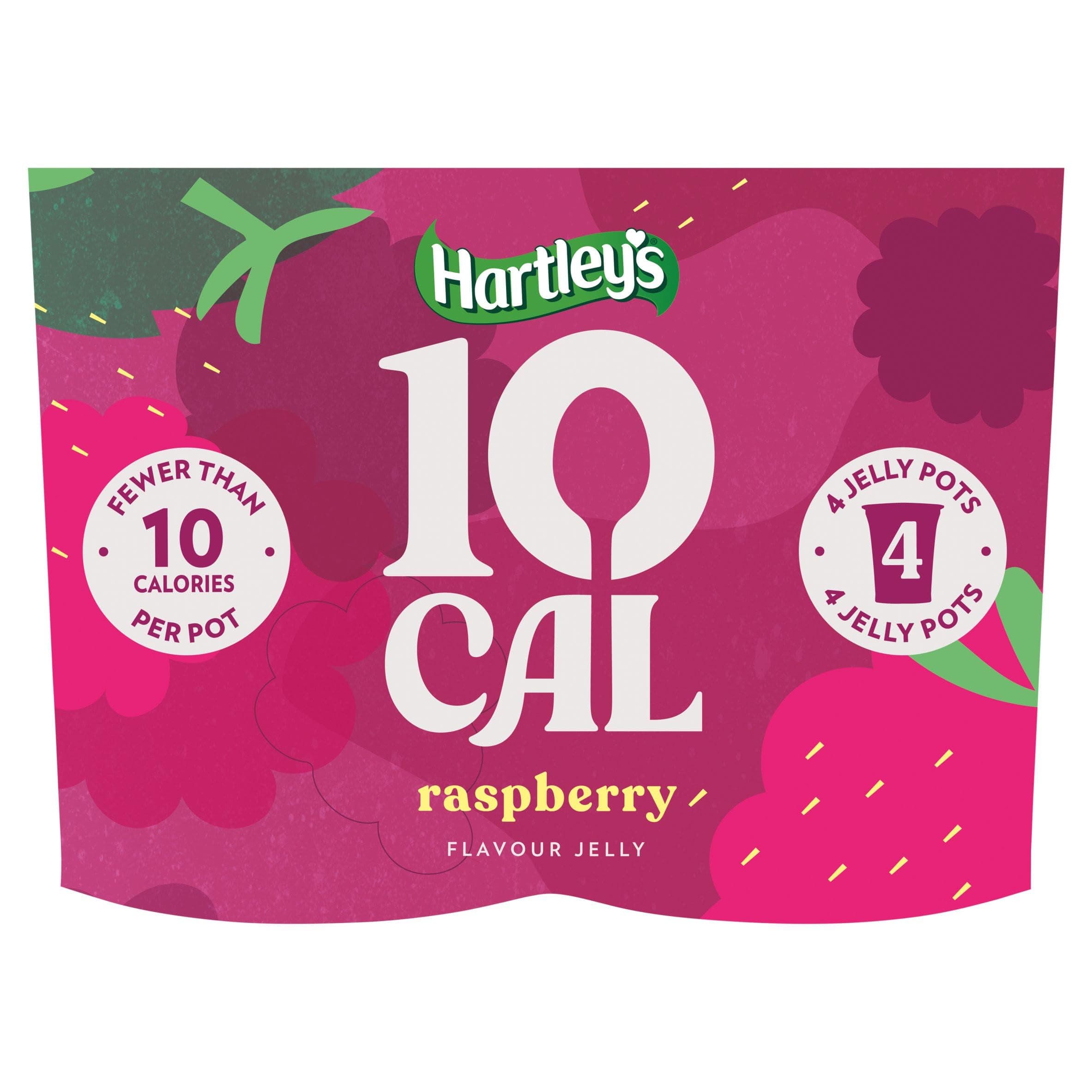 Hartley's 10 Cal Raspberry Jelly, 4 x 175g
