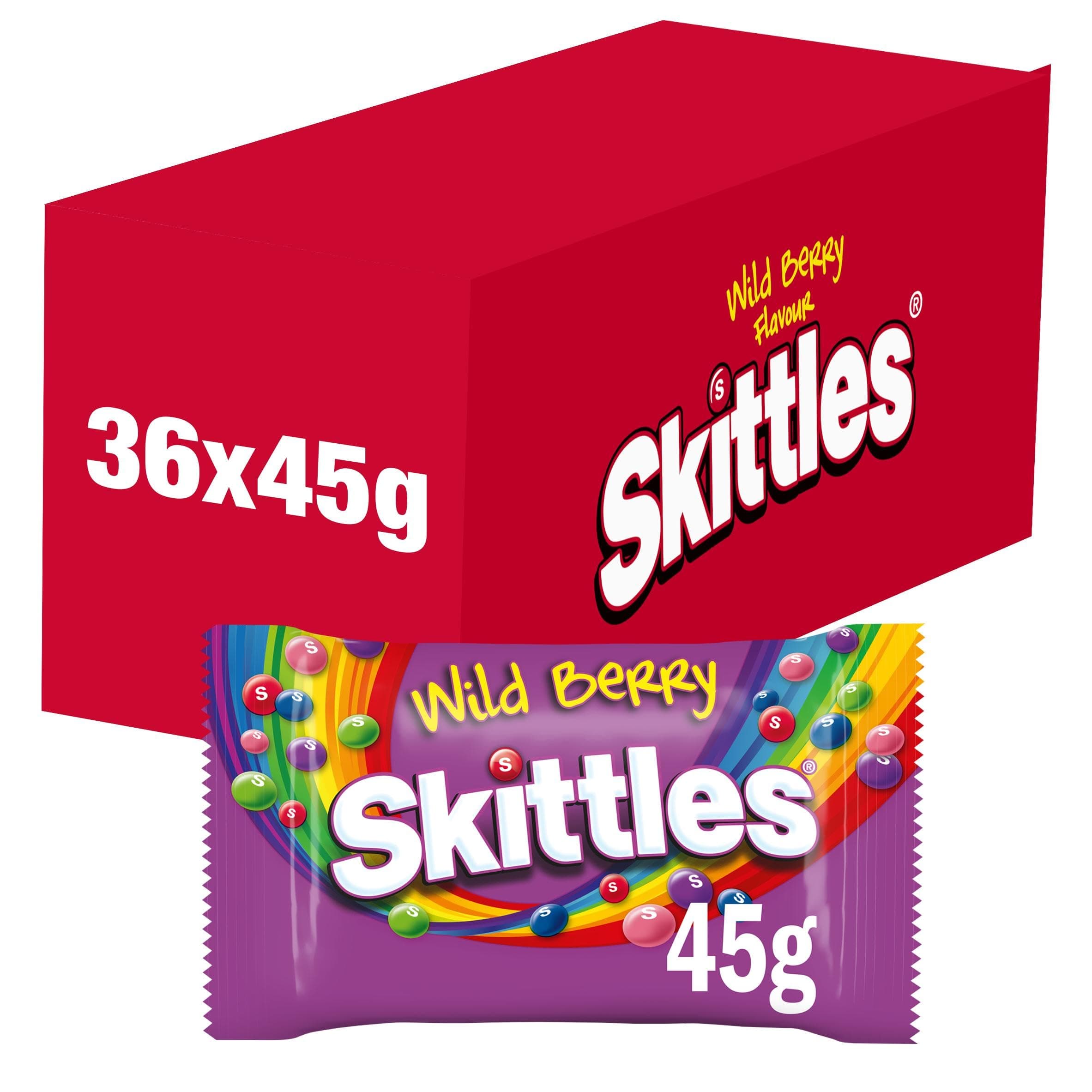 Wild Berry Sweets, Fruit Chewy Bulk Sweets Box, Sweets Gift Box, 36 Packs of 45g